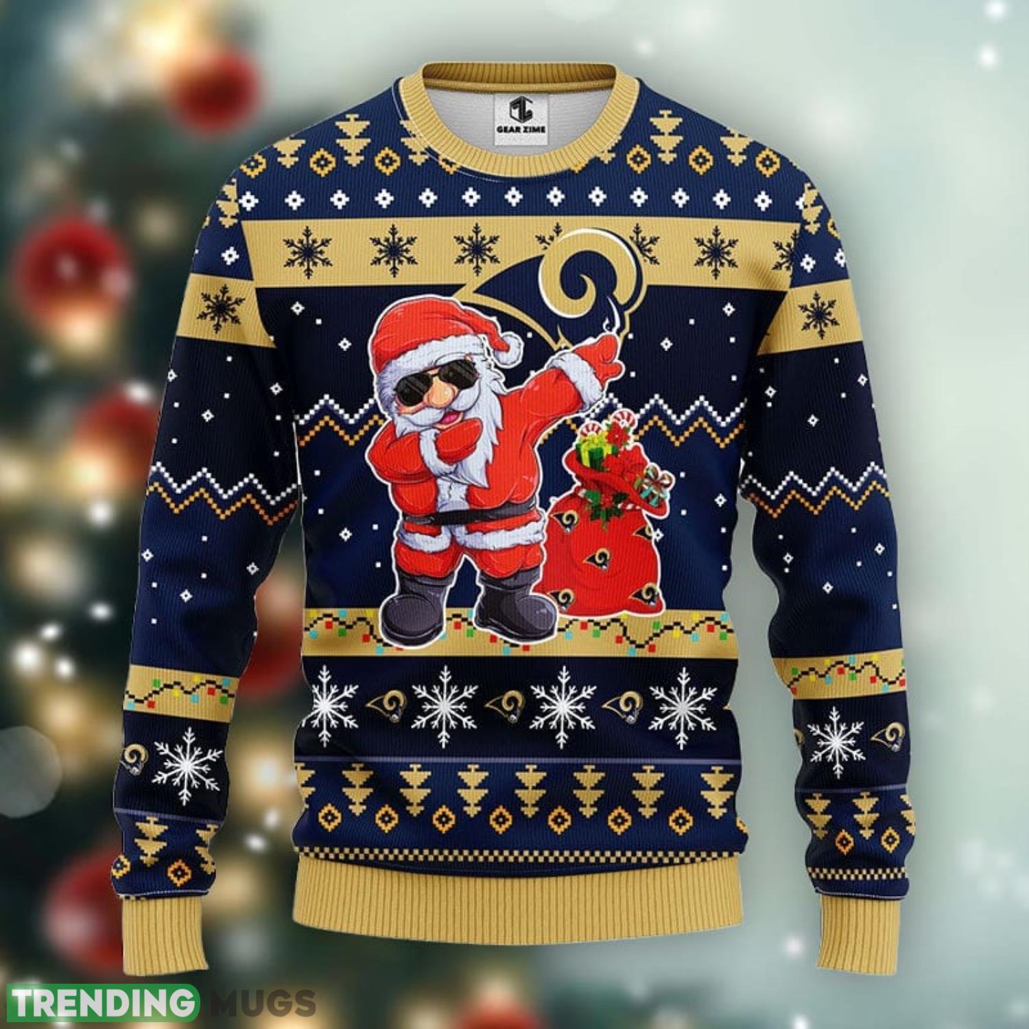 Los Angeles Rams Dabbing Santa Claus Christmas Ugly Sweater 3D Christmas Xmas Sweater Product Photo 1 Los Angeles Rams Dabbing Santa Claus Christmas Ugly Sweater 3D Christmas Xmas Sweater Product Photo 1