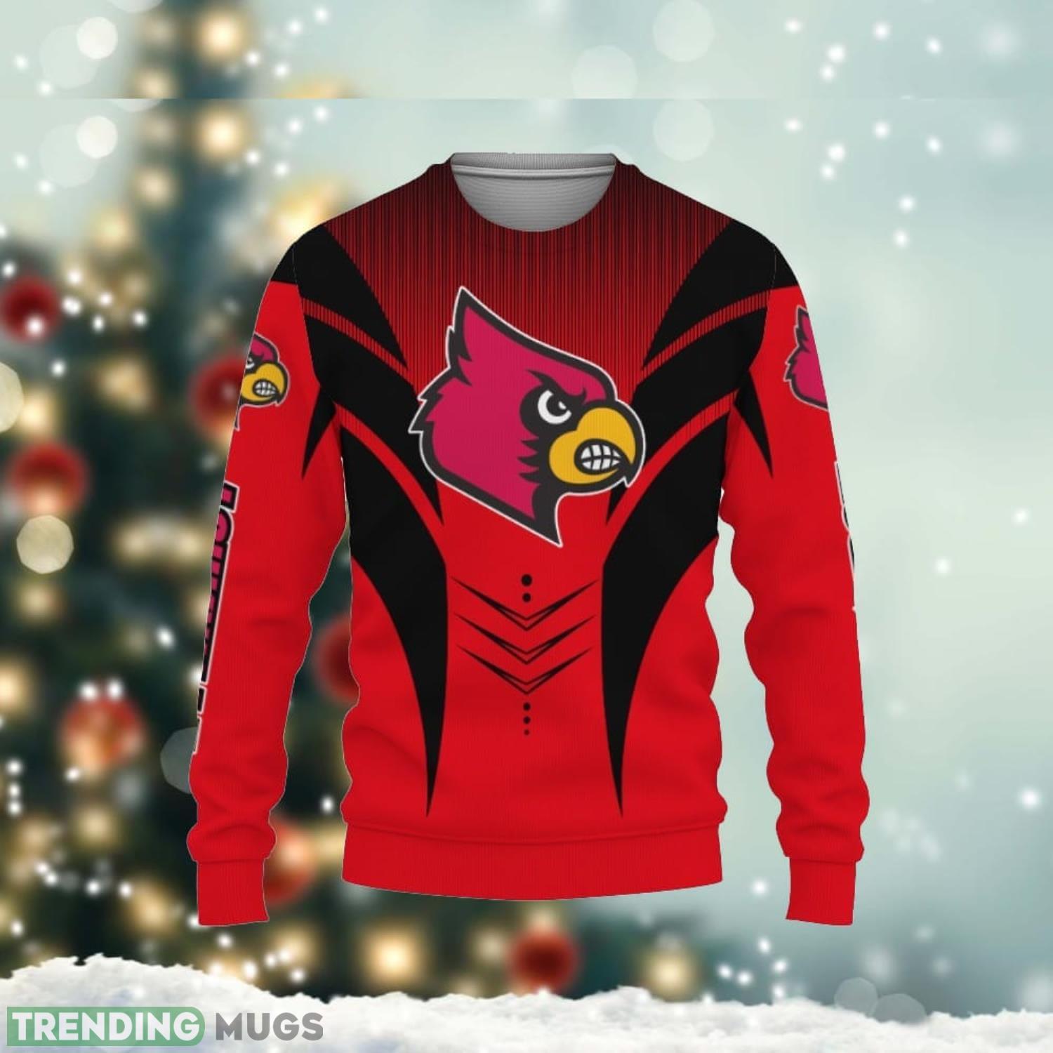 Louisville Cardinals Football American Best Gift 3D Sweater Product Photo 1 Louisville Cardinals Football American Best Gift 3D Sweater Product Photo 1