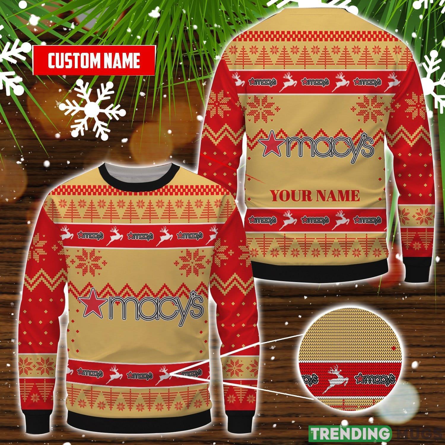 Macy's Ugly Sweater Christmas Gift Ideas Custom Name Product Photo 1 Macy's Ugly Sweater Christmas Gift Ideas Custom Name Product Photo 1