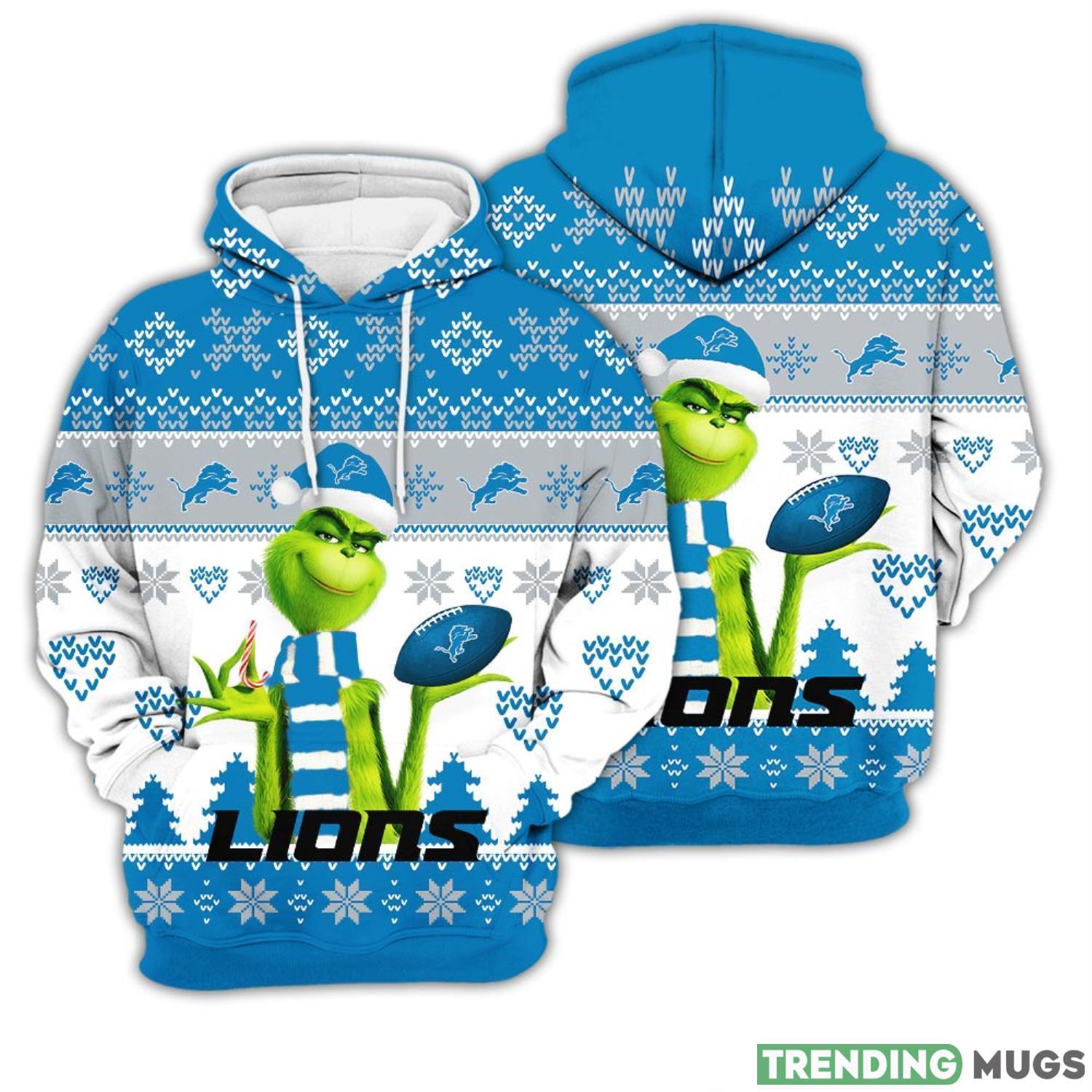 Merry Christmas 2023 Christmas Gift Super Bowl American Grinch Cute Lions 3D Hoodie Christmas Gift Product Photo 1 Merry Christmas 2023 Christmas Gift Super Bowl American Grinch Cute Lions 3D Hoodie Christmas Gift Product Photo 1