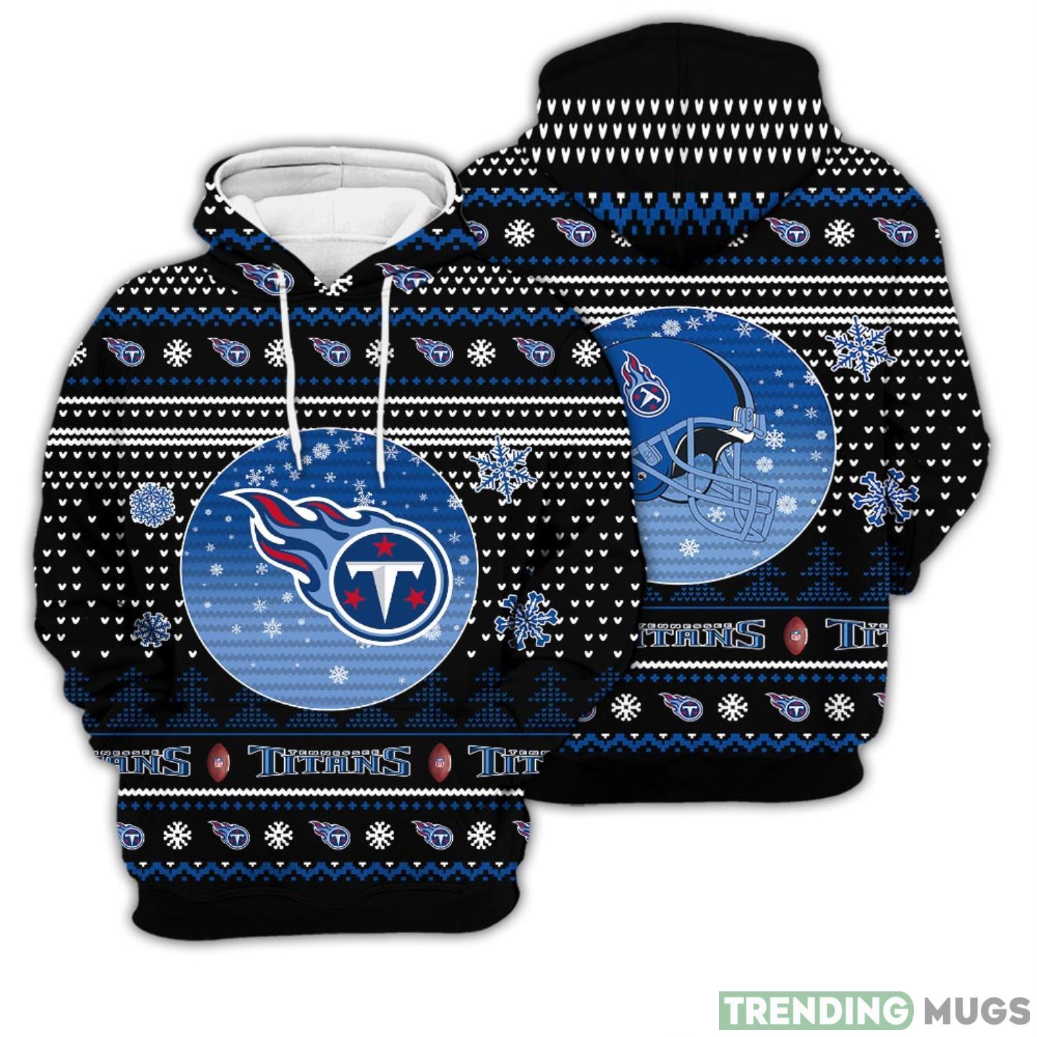 Merry Christmas Season 2023 American Christmas Gift Gift Tennessee Titans 3D Hoodie Christmas Gift Product Photo 1
