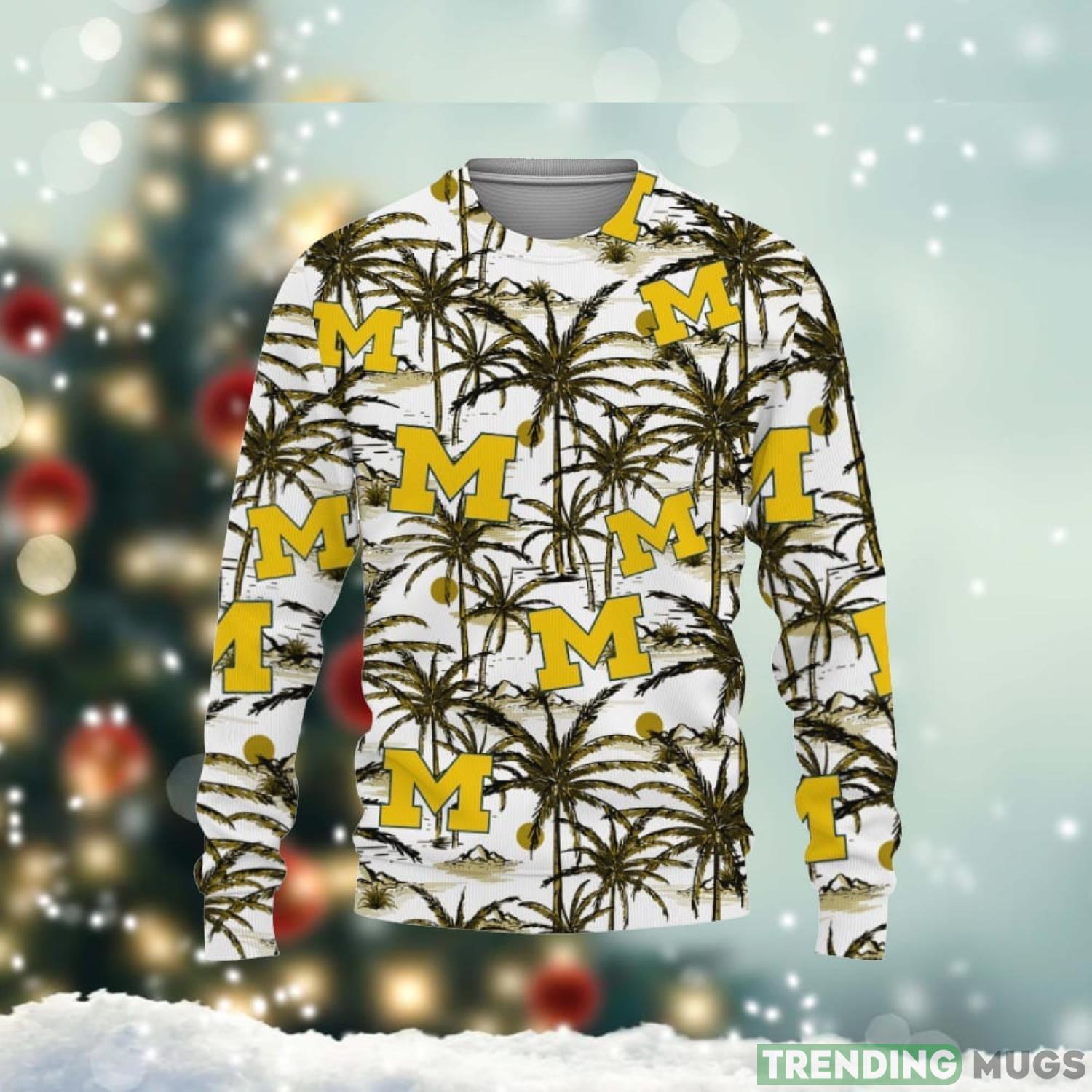 Michigan Football Champions Sports Hawaiian Coconut Patterns Shirt 2023 3D Sweater Unisex Christmas Gift Product Photo 1 Michigan Football Champions Sports Hawaiian Coconut Patterns Shirt 2023 3D Sweater Unisex Christmas Gift Product Photo 1