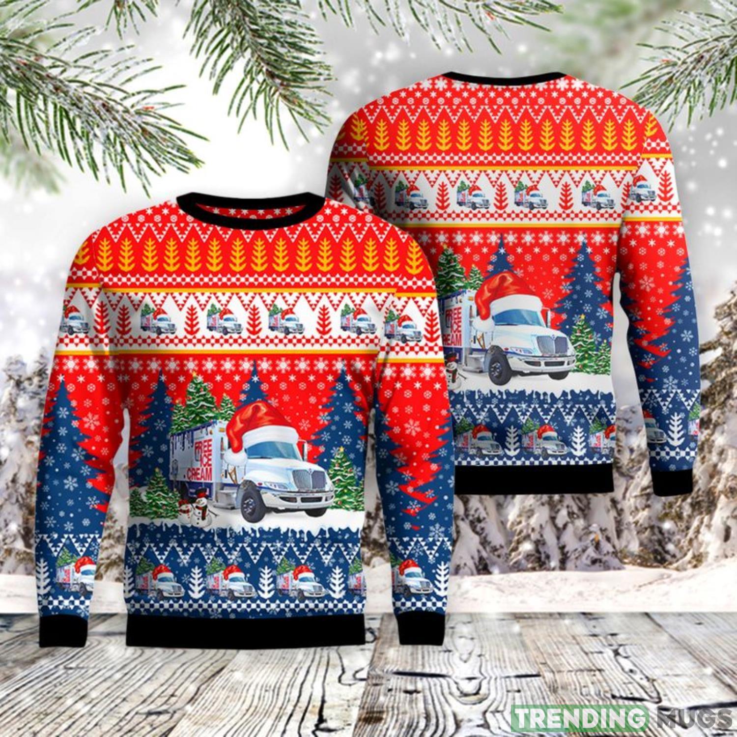 Milwaukee, Wisconsin, Milwaukee Police Department Free Ice Cream Unit AOP Sweater Christmas Gift Sweater Product Photo 1 Milwaukee, Wisconsin, Milwaukee Police Department Free Ice Cream Unit AOP Sweater Christmas Gift Sweater Product Photo 1