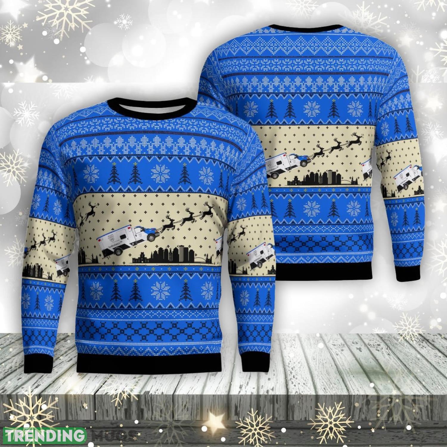Minnesota Mayo Clinic Ambulance Service Ugly Sweater Gift For Christmas Product Photo 1 Minnesota Mayo Clinic Ambulance Service Ugly Sweater Gift For Christmas Product Photo 1