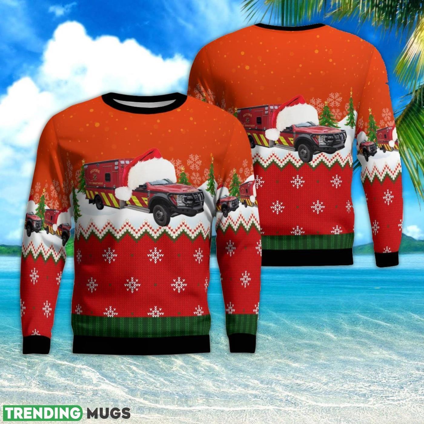 Montana Bigfork Fire Department Christmas AOP 3D Ugly Christmas Sweater Product Photo 1 Montana Bigfork Fire Department Christmas AOP 3D Ugly Christmas Sweater Product Photo 1