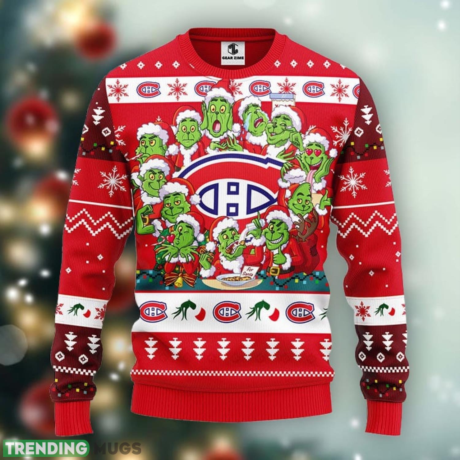 Montreal Canadians 12 Grinch Xmas Day Xmas Ugly Christmas Sweater Best Christmas Gift Ideas Product Photo 1 Montreal Canadians 12 Grinch Xmas Day Xmas Ugly Christmas Sweater Best Christmas Gift Ideas Product Photo 1