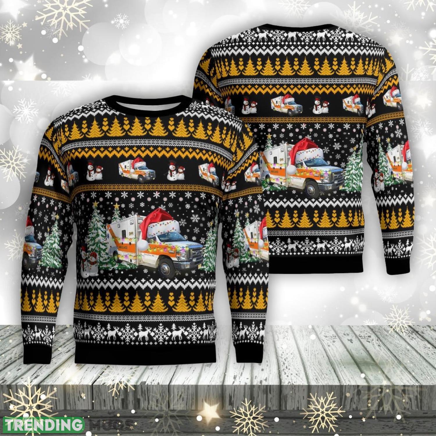 Montville Township First Aid Squad, Montville, New Jersey Christmas AOP Ugly Sweater Gift For Christmas Product Photo 1 Montville Township First Aid Squad, Montville, New Jersey Christmas AOP Ugly Sweater Gift For Christmas Product Photo 1