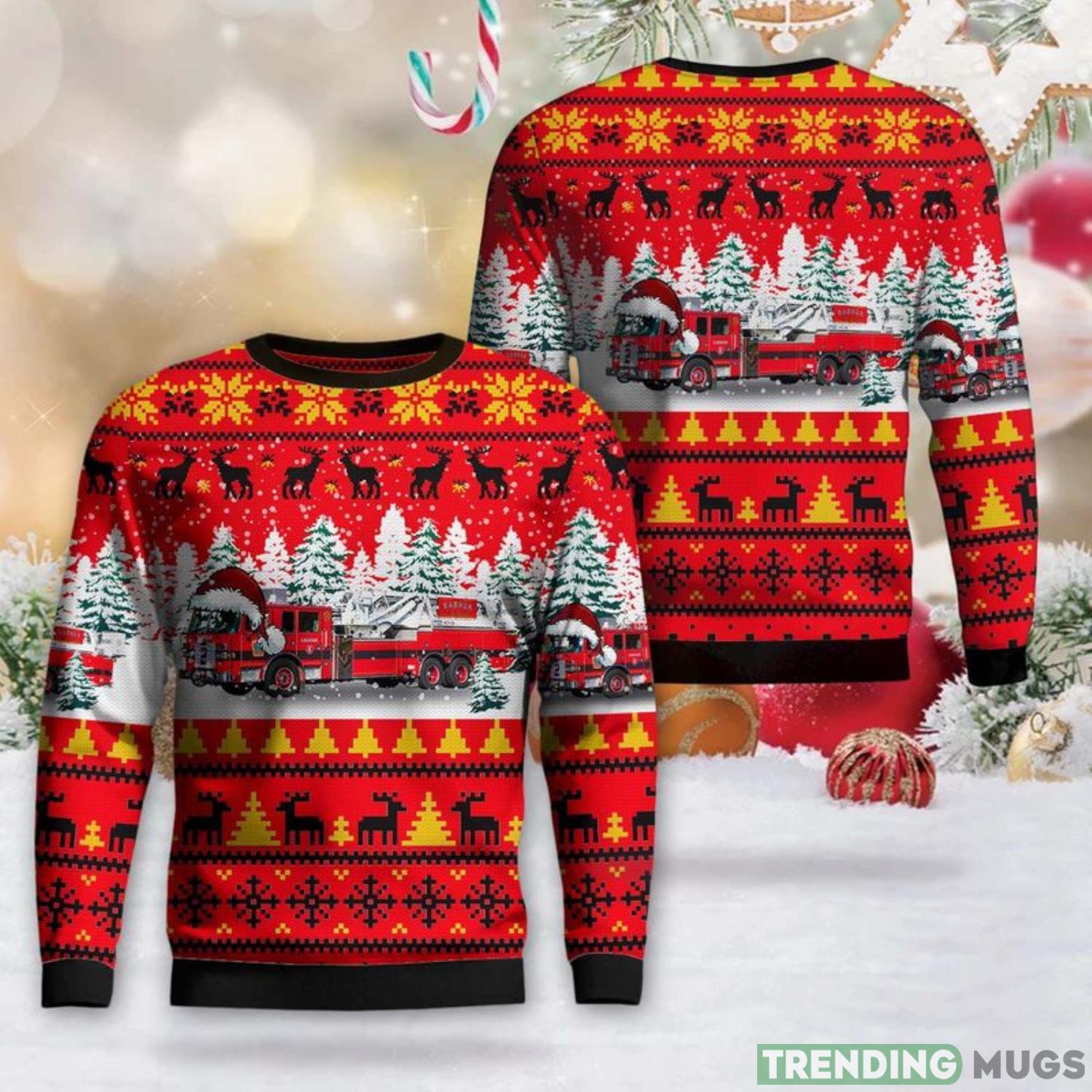 NaNashua, New Hampshire, Nashua Fire Rescue Ladder 2 AOP Ugly Sweater Men And Women Christmas Gift Product Photo 1 NaNashua, New Hampshire, Nashua Fire Rescue Ladder 2 AOP Ugly Sweater Men And Women Christmas Gift Product Photo 1