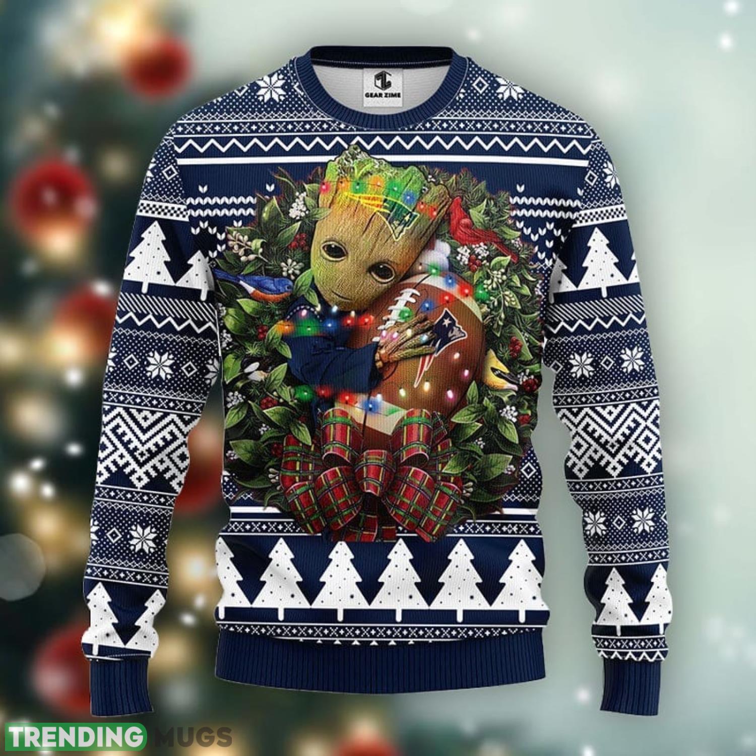 New England Patriots Groot Hug Christmas Ugly Sweater Sport Christmas Gift Ideas Product Photo 1 New England Patriots Groot Hug Christmas Ugly Sweater Sport Christmas Gift Ideas Product Photo 1