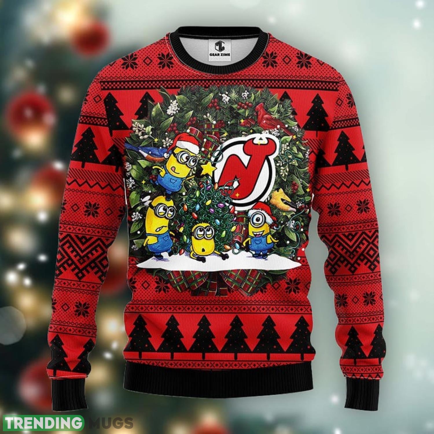 New Jersey Devils Minion Xmas Ugly Christmas Sweater Best Christmas Gift Ideas Product Photo 1 New Jersey Devils Minion Xmas Ugly Christmas Sweater Best Christmas Gift Ideas Product Photo 1