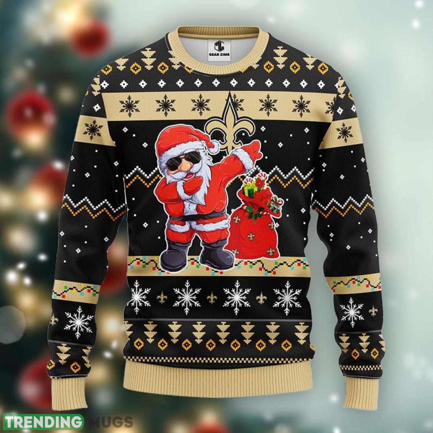 New Orleans Saints Dabbing Santa Claus Xmas Ugly Christmas Sweater Best Christmas Gift Ideas Product Photo 1 New Orleans Saints Dabbing Santa Claus Xmas Ugly Christmas Sweater Best Christmas Gift Ideas Product Photo 1