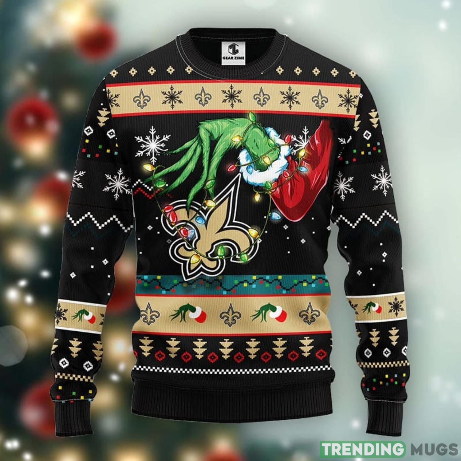 New Orleans Saints Grinch Ugly Christmas Sweater Unisex Christmas Gift Ideas Product Photo 1 New Orleans Saints Grinch Ugly Christmas Sweater Unisex Christmas Gift Ideas Product Photo 1