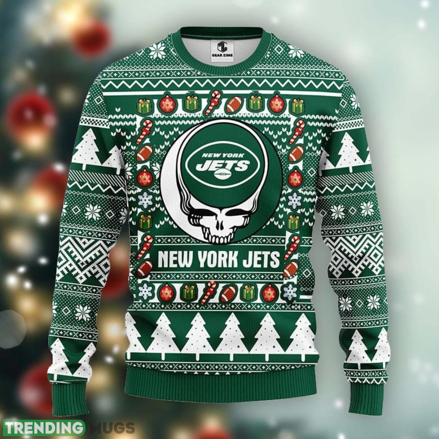 New York Jets Grateful Dead Ugly Christmas Sweater Men And Women Sport Fans Gift Product Photo 1 New York Jets Grateful Dead Ugly Christmas Sweater Men And Women Sport Fans Gift Product Photo 1