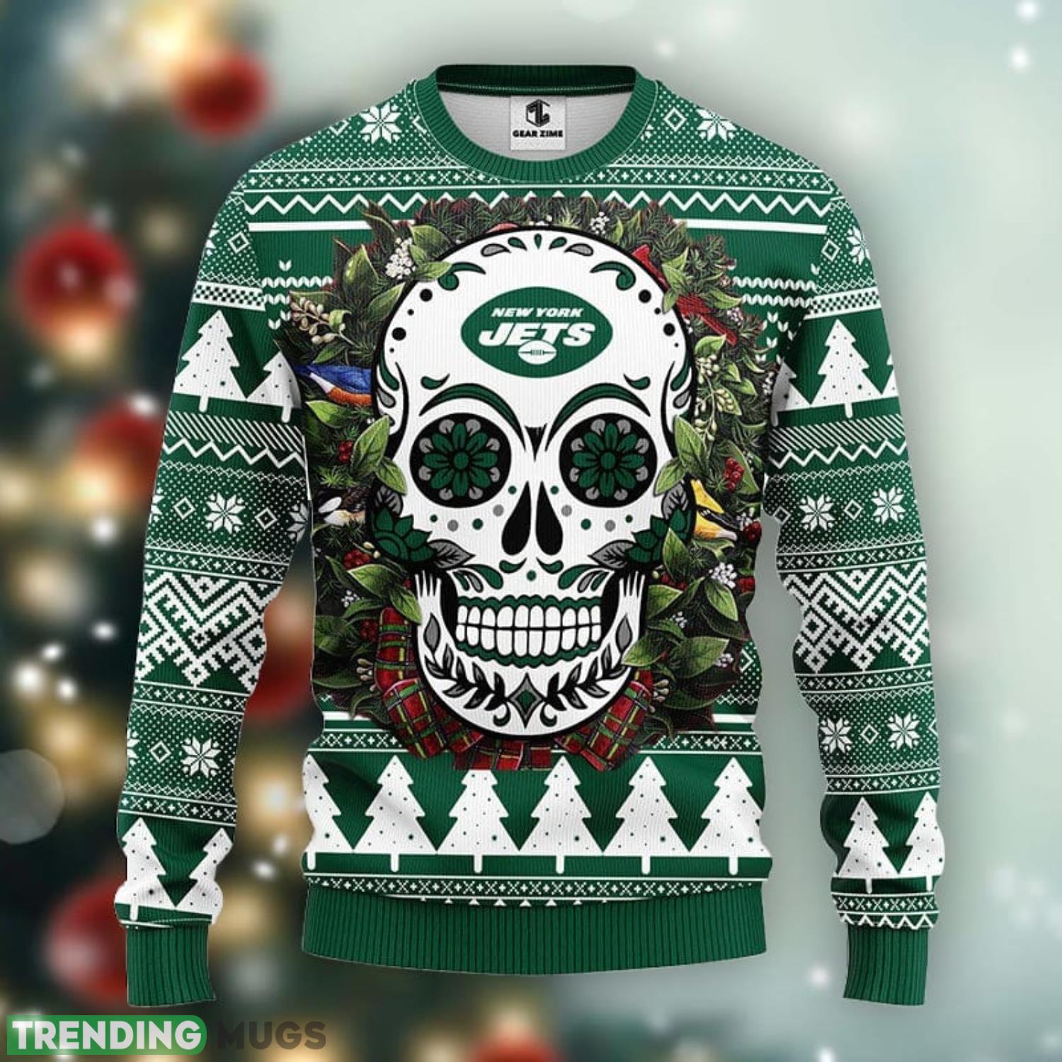 New York Jets Skull Flower Ugly Xmas Ugly Christmas Sweater Best Christmas Gift Ideas Product Photo 1 New York Jets Skull Flower Ugly Xmas Ugly Christmas Sweater Best Christmas Gift Ideas Product Photo 1