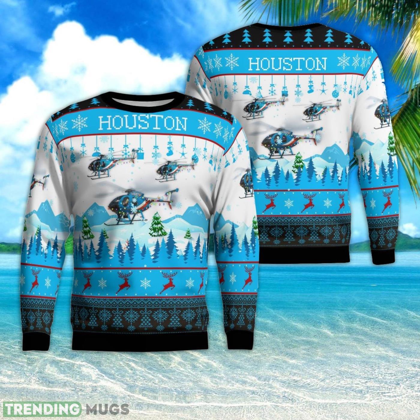 NLMP15110BC09 Houston Police Helicopter 78F (N5278F) Christmas AOP 3D Ugly Christmas Sweater Product Photo 1 NLMP15110BC09 Houston Police Helicopter 78F (N5278F) Christmas AOP 3D Ugly Christmas Sweater Product Photo 1
