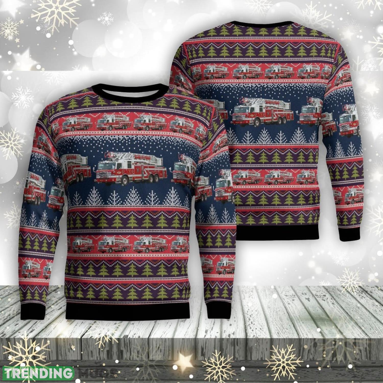 Oklahoma City Fire Department AOP Ugly Sweater Xmas Christmas Gift Product Photo 1 Oklahoma City Fire Department AOP Ugly Sweater Xmas Christmas Gift Product Photo 1