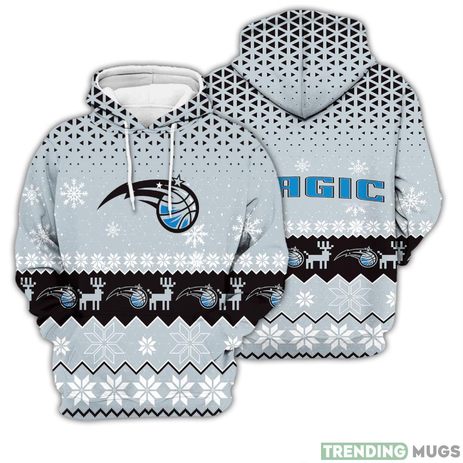 Orlando Magic Sports Football American Big Snowflake Pattern Unisex 3D Hoodie Men And Women Christmas Gift Unisex 3D Hoodie Product Photo 1