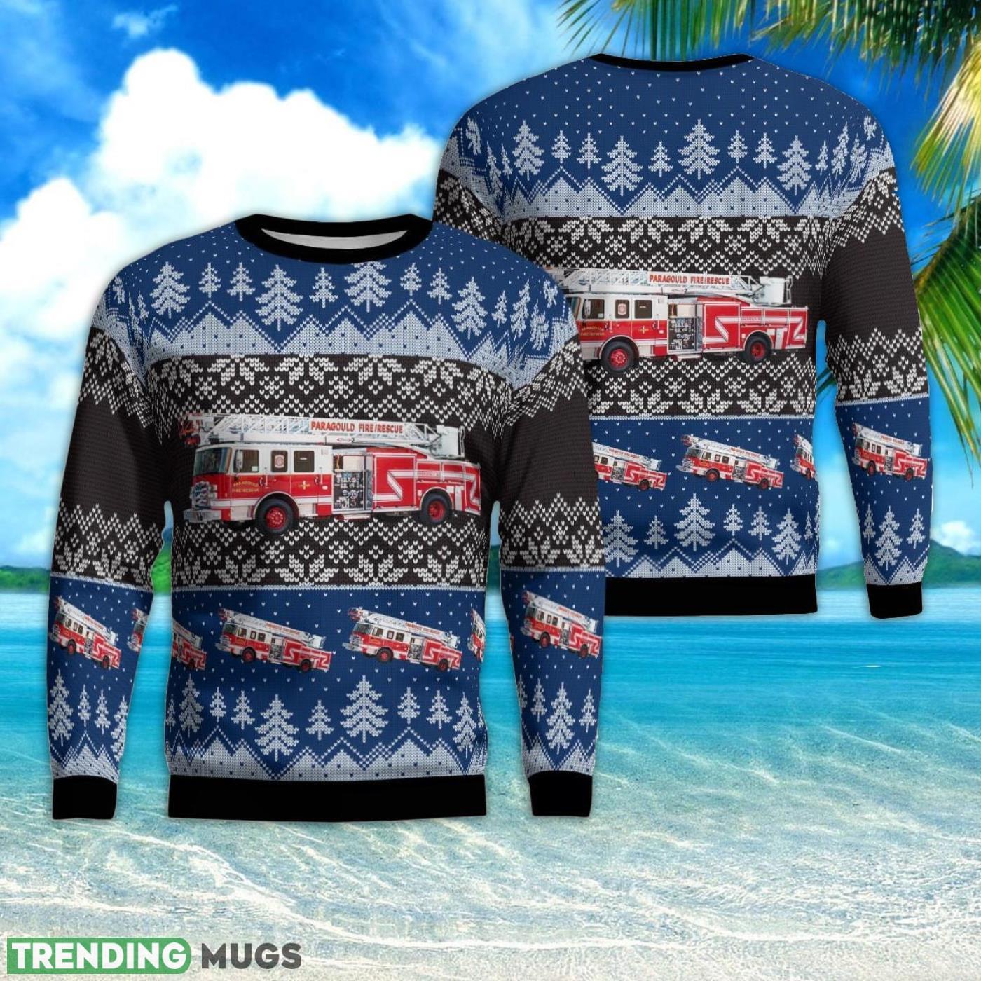 Paragould, Arkansas, Paragould Fire Department AOP 3D Ugly Christmas Sweater Product Photo 1 Paragould, Arkansas, Paragould Fire Department AOP 3D Ugly Christmas Sweater Product Photo 1