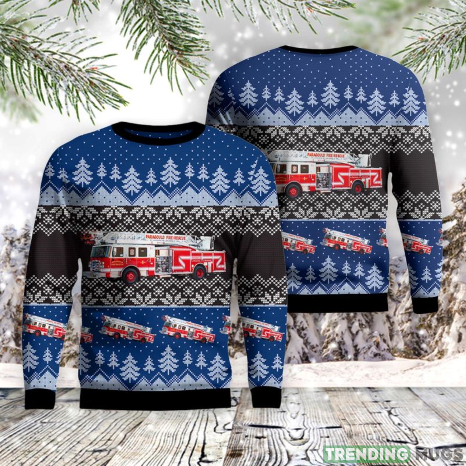 Paragould, Arkansas, Paragould Fire Department AOP Ugly Sweater Men And Women Christmas Gift Product Photo 1 Paragould, Arkansas, Paragould Fire Department AOP Ugly Sweater Men And Women Christmas Gift Product Photo 1