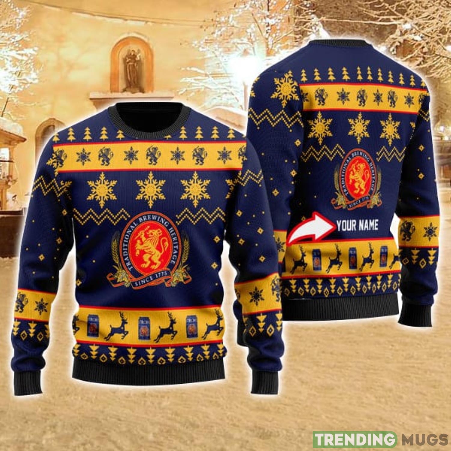 Personalized Name Funny Stroh's Beer 3D Ugly Christmas Sweater Christmas Gift Ideas Family Gift 3D Sweater Personalized Name Funny Stroh's Beer 3D Ugly Christmas Sweater Christmas Gift Ideas Family Gift Product Photo 1