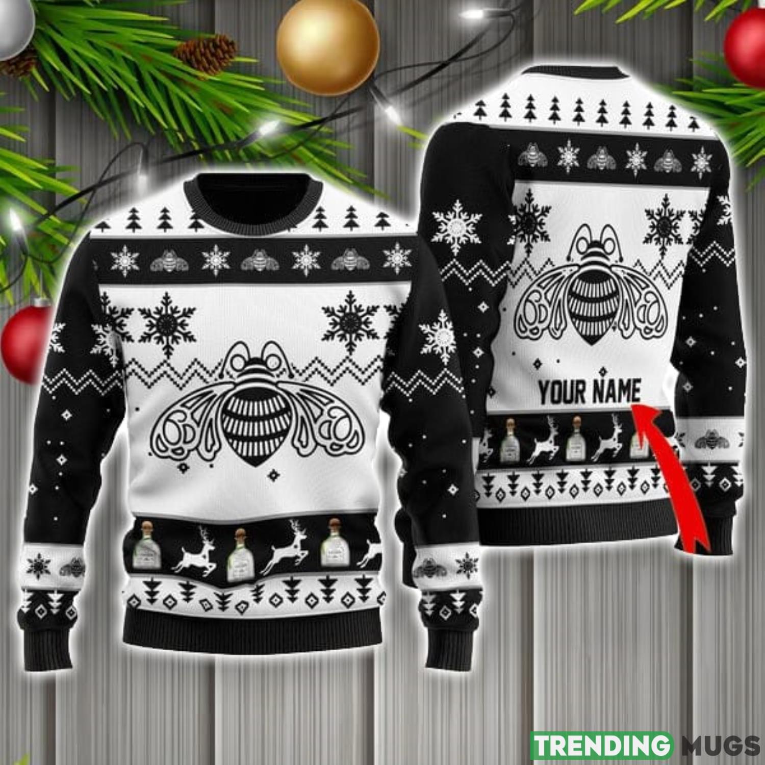 Personalized Name Patron Tequila Ugly Christmas Sweater Christmas Gift Ideas Product Photo 1 Personalized Name Patron Tequila Ugly Christmas Sweater Christmas Gift Ideas Product Photo 1
