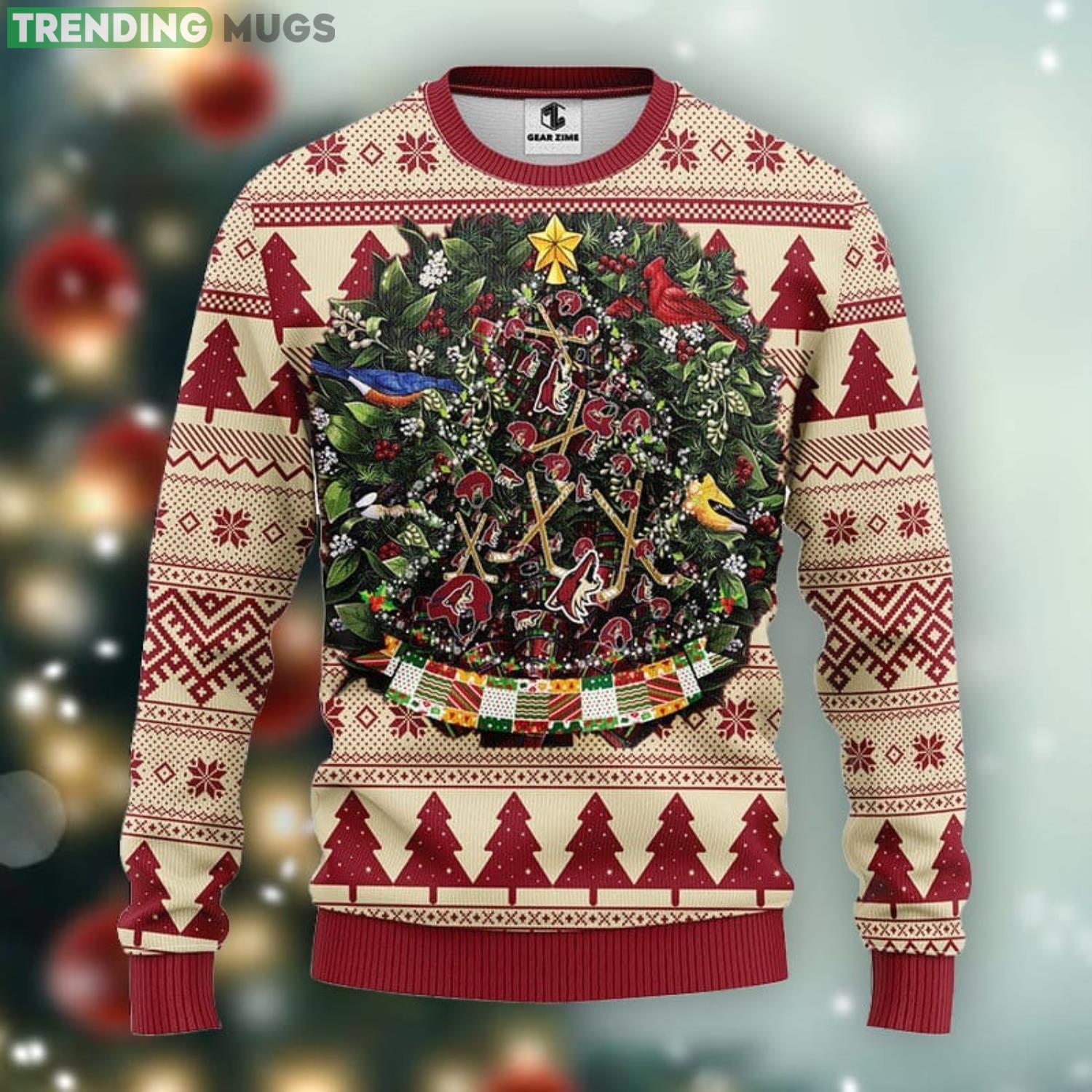 Phoenix Coyotes Tree Ball Xmas Ugly Christmas Sweater Best Christmas Gift Ideas Product Photo 1 Phoenix Coyotes Tree Ball Xmas Ugly Christmas Sweater Best Christmas Gift Ideas Product Photo 1