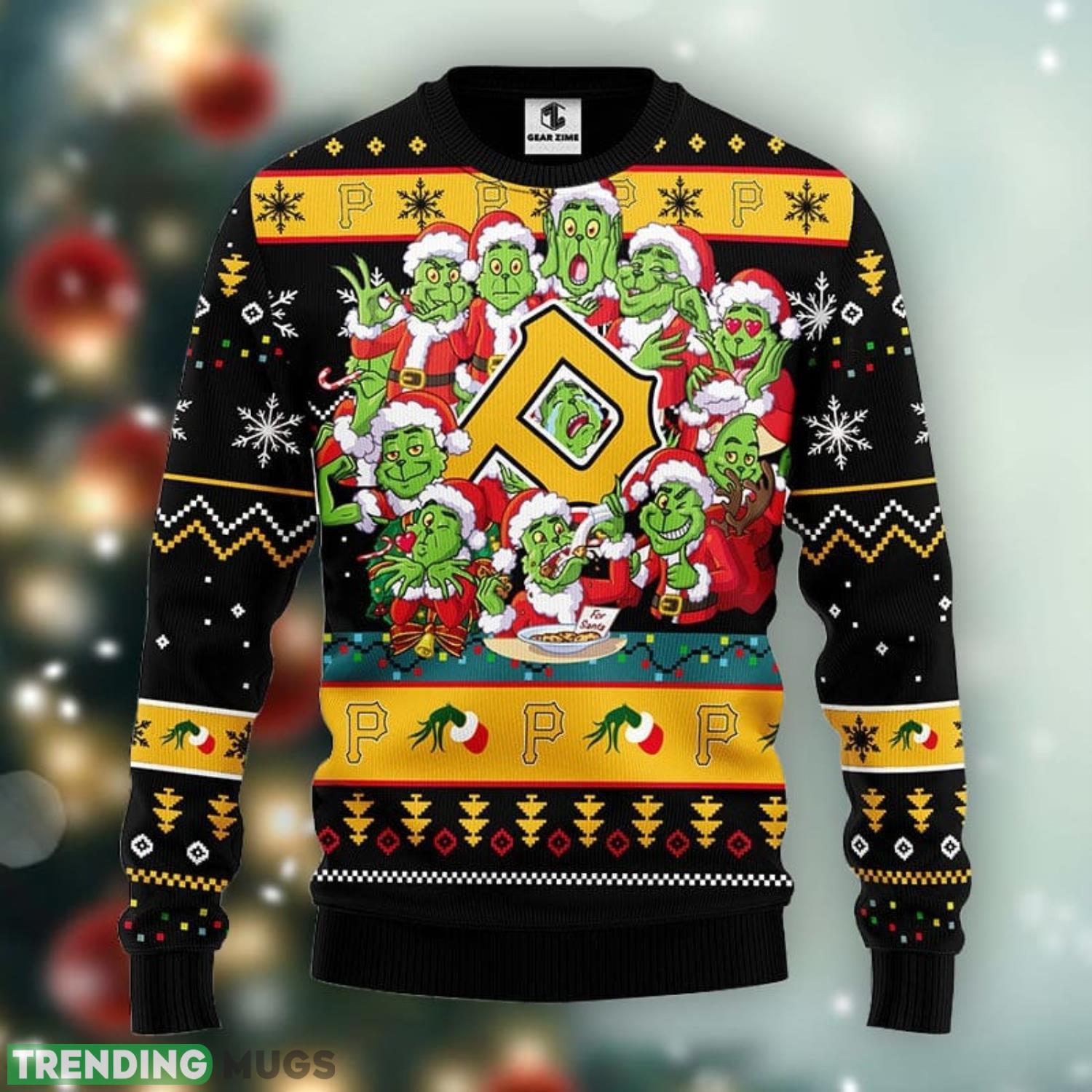 Pittsburgh Pirates 12 Grinch Xmas Day Ugly Christmas Sweater For Sport Fans Christmas Gift Product Photo 1 Pittsburgh Pirates 12 Grinch Xmas Day Ugly Christmas Sweater For Sport Fans Christmas Gift Product Photo 1