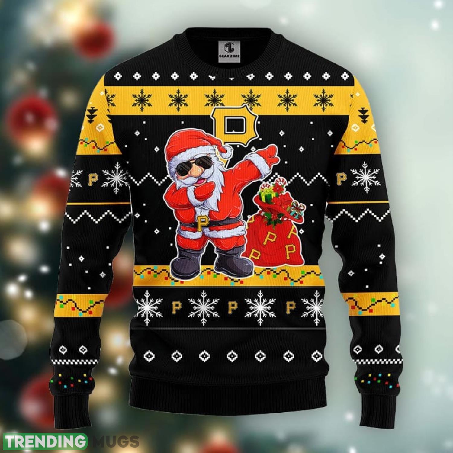 Pittsburgh Pirates Dabbing Santa Claus Christmas Ugly Sweater Sport Christmas Gift Ideas Product Photo 1 Pittsburgh Pirates Dabbing Santa Claus Christmas Ugly Sweater Sport Christmas Gift Ideas Product Photo 1
