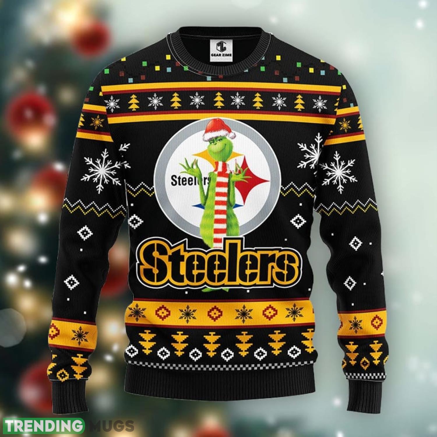 Pittsburgh Steelers Funny Grinch Christmas Ugly Sweater Christmas Gift Ideas For Fans Product Photo 1 Pittsburgh Steelers Funny Grinch Christmas Ugly Sweater Christmas Gift Ideas For Fans Product Photo 1
