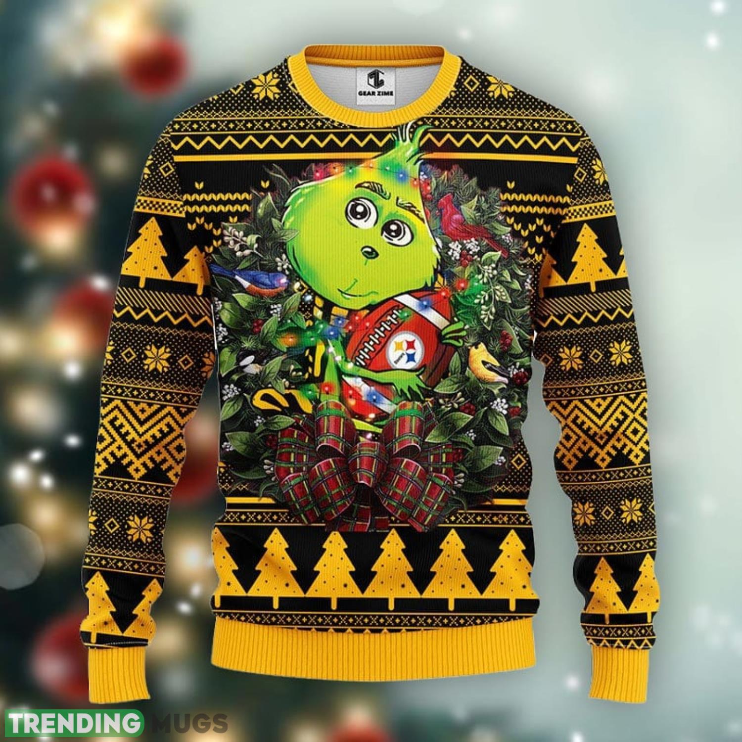 Pittsburgh Steelers Grinch Hug Christmas Ugly Sweater Christmas Gift Ideas For Fans Product Photo 1 Pittsburgh Steelers Grinch Hug Christmas Ugly Sweater Christmas Gift Ideas For Fans Product Photo 1