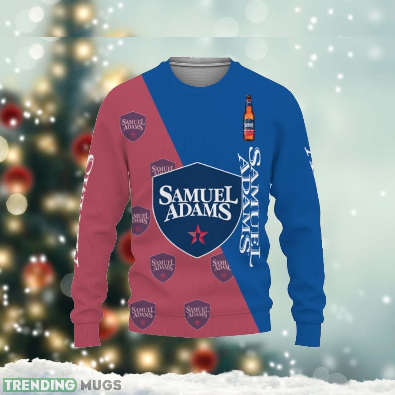 Samuel Adams Beers Beers And Whiskey Pattern Logo Christmas Gift Ugly 3D Sweater Product Photo 1 Samuel Adams Beers Beers And Whiskey Pattern Logo Christmas Gift Ugly 3D Sweater Product Photo 1