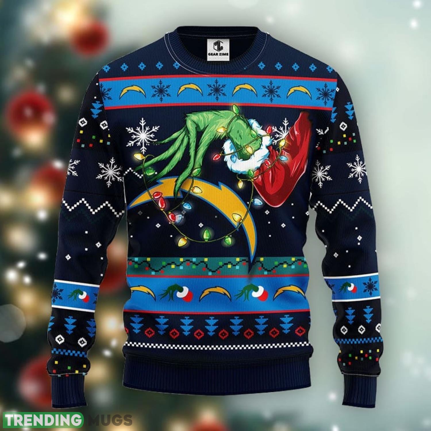 San Diego Chargers Grinch Christmas Ugly Sweater Christmas Gift Ideas For Fans Product Photo 1 San Diego Chargers Grinch Christmas Ugly Sweater Christmas Gift Ideas For Fans Product Photo 1