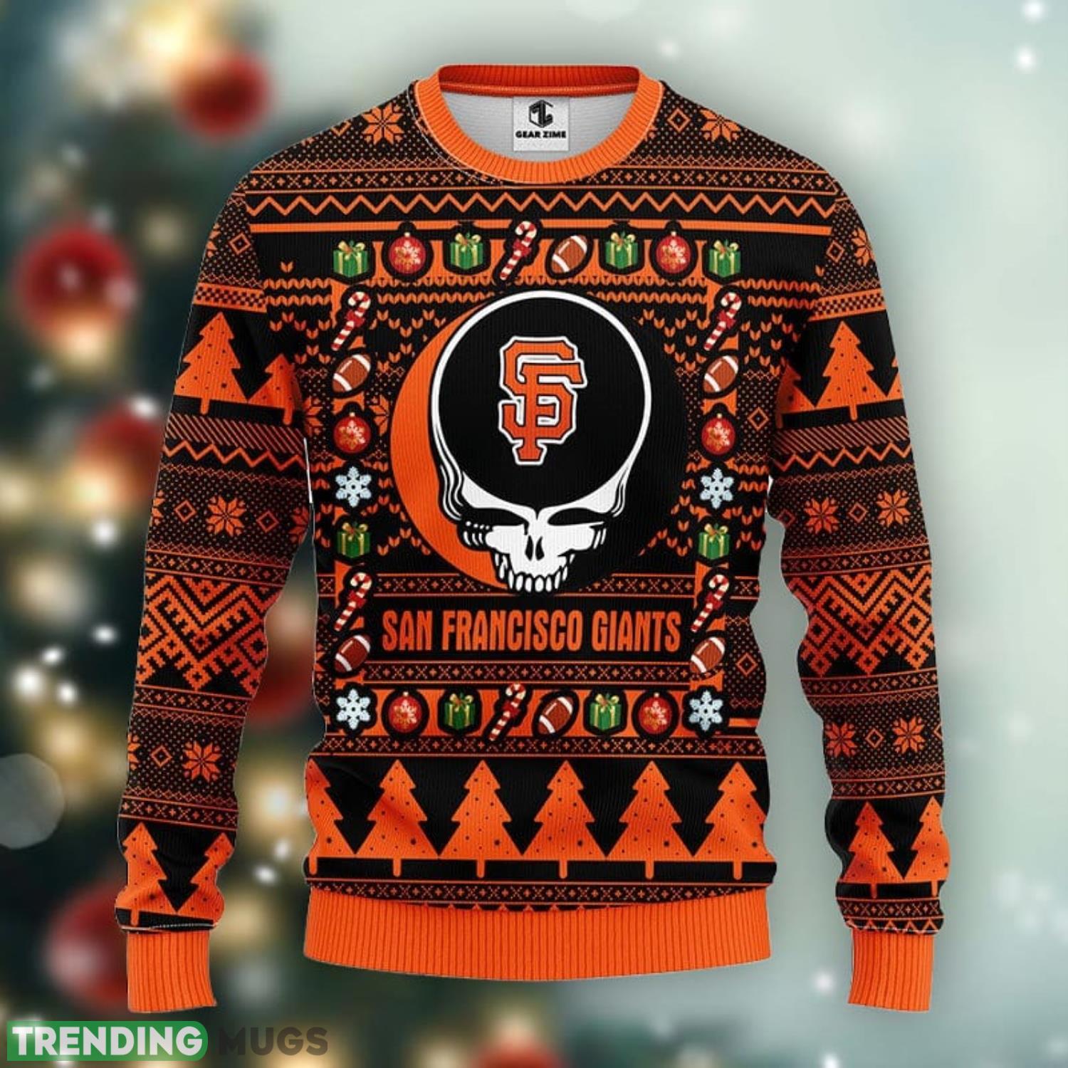 San Francisco Giants Grateful Dead Ugly Christmas Sweater Xmas Christmas Holiday Gift For Fans Product Photo 1 San Francisco Giants Grateful Dead Ugly Christmas Sweater Xmas Christmas Holiday Gift For Fans Product Photo 1