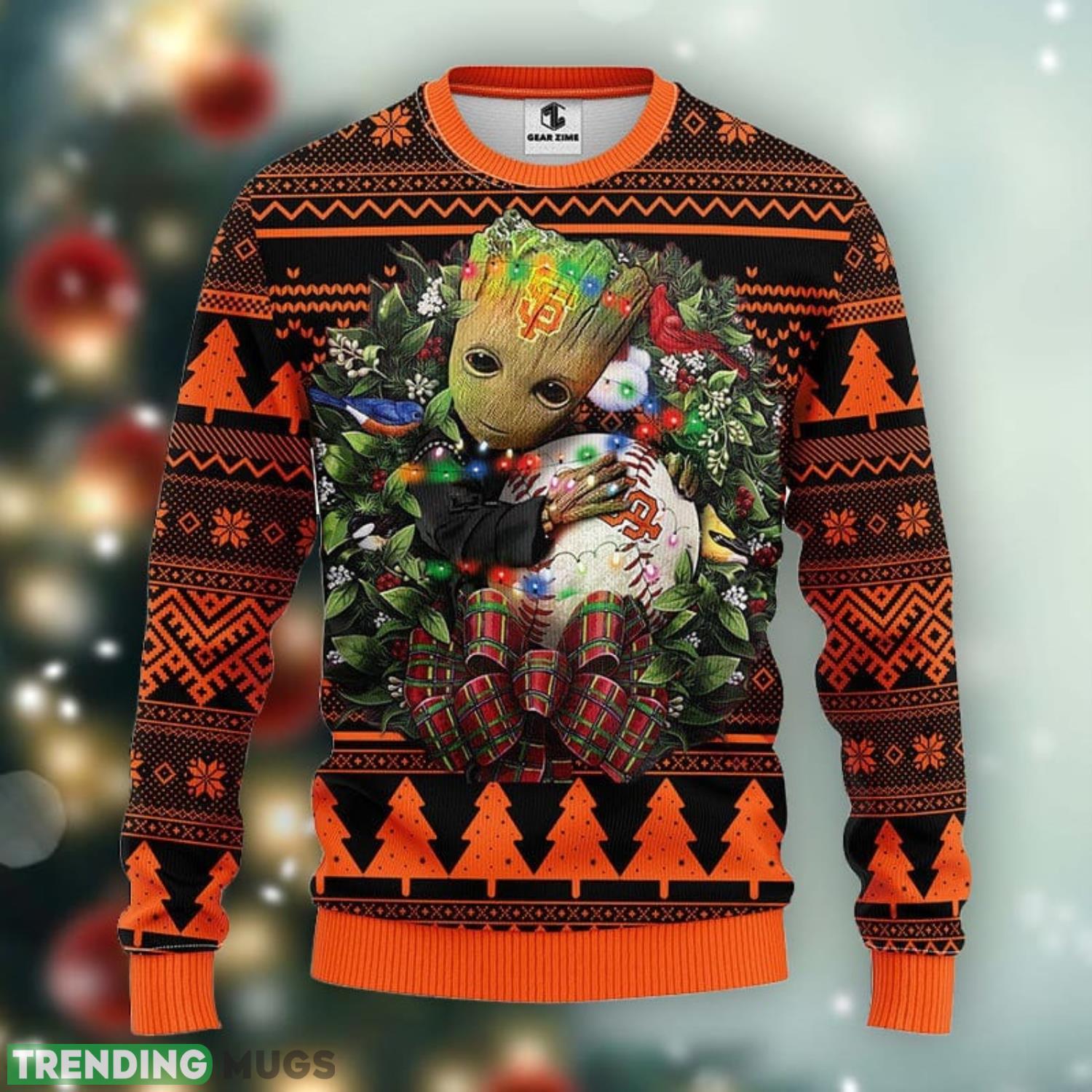 San Francisco Giants Groot Hug Christmas Ugly Sweater Sport Christmas Gift Ideas Product Photo 1 San Francisco Giants Groot Hug Christmas Ugly Sweater Sport Christmas Gift Ideas Product Photo 1