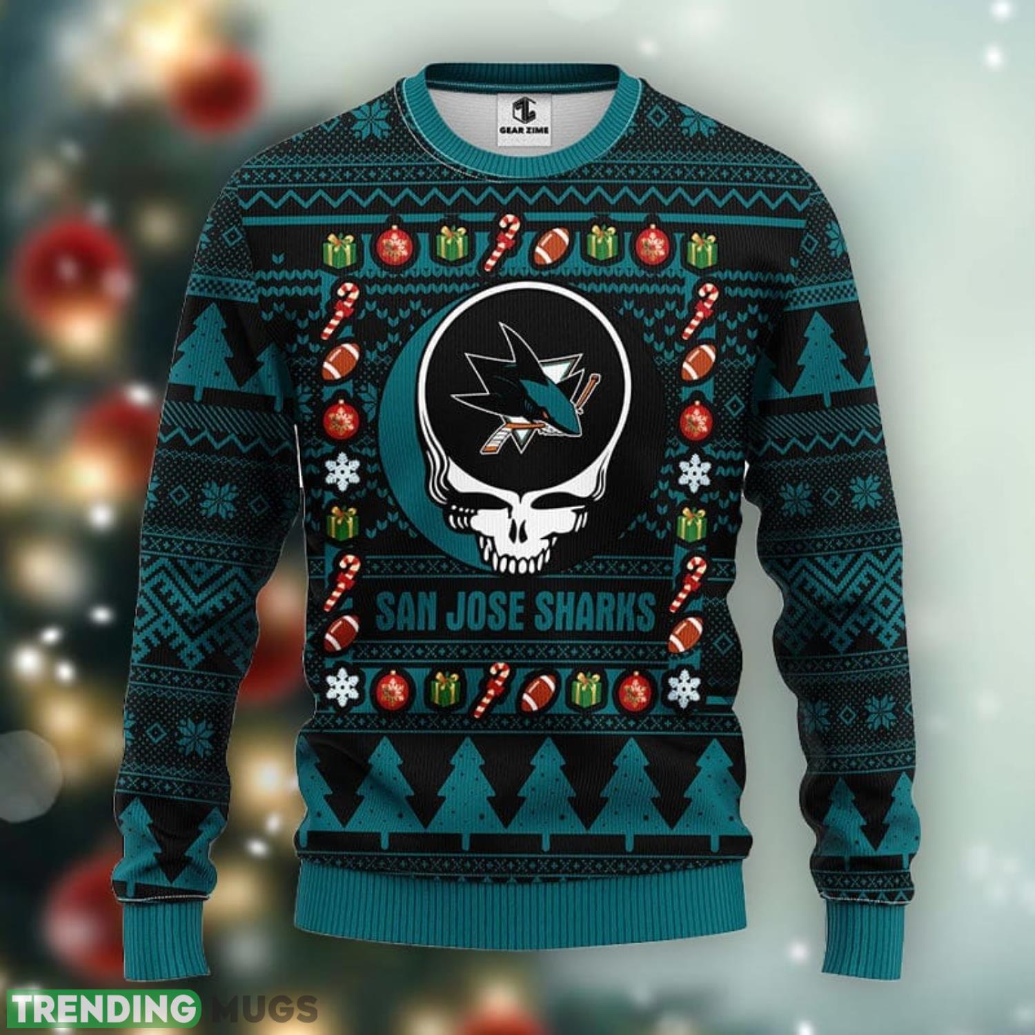 Holiday Sweater San Jose Sweater San Jose Sharks Ugly Sweater 2025