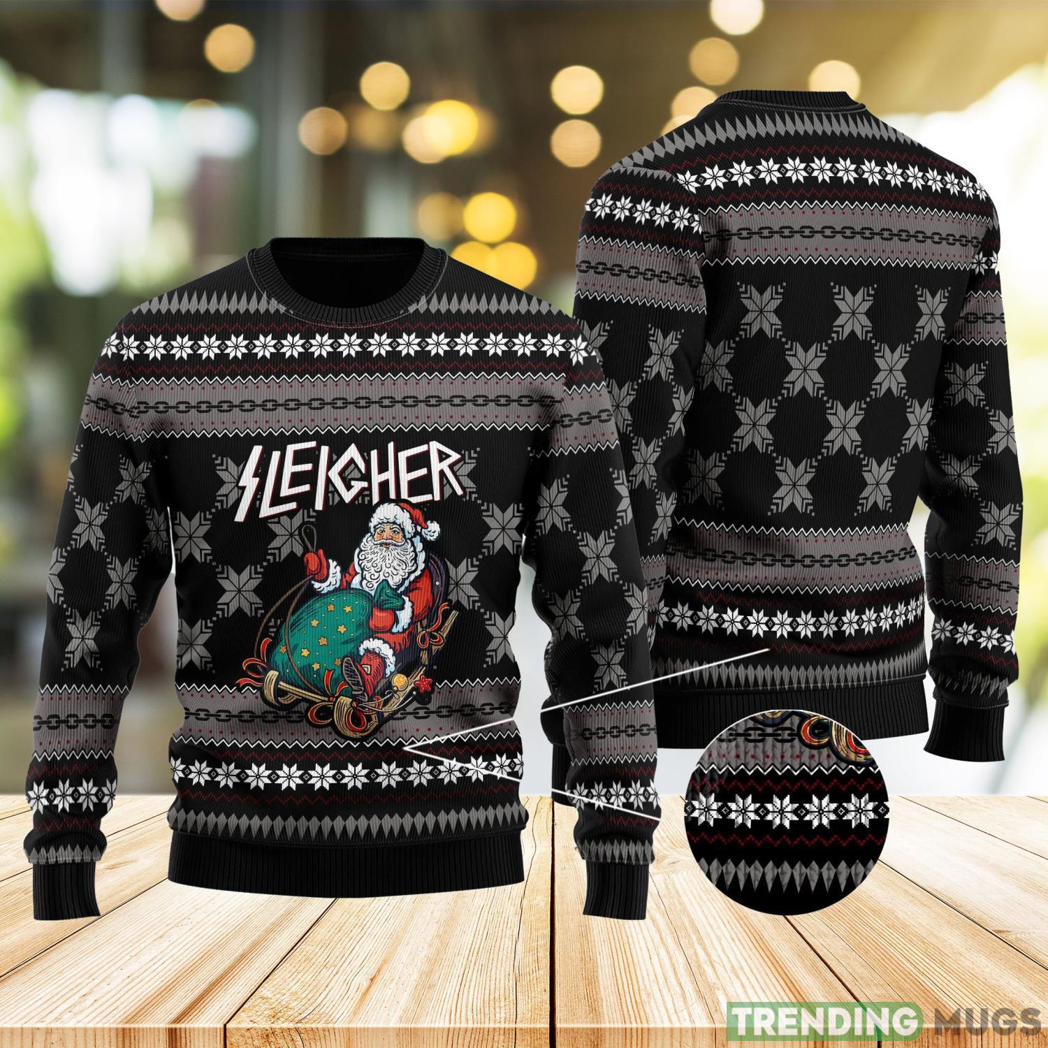 Santa Sleigher Ugly Christmas Sweater Unique Christmas Gift Product Photo 1 Santa Sleigher Ugly Christmas Sweater Unique Christmas Gift Product Photo 1