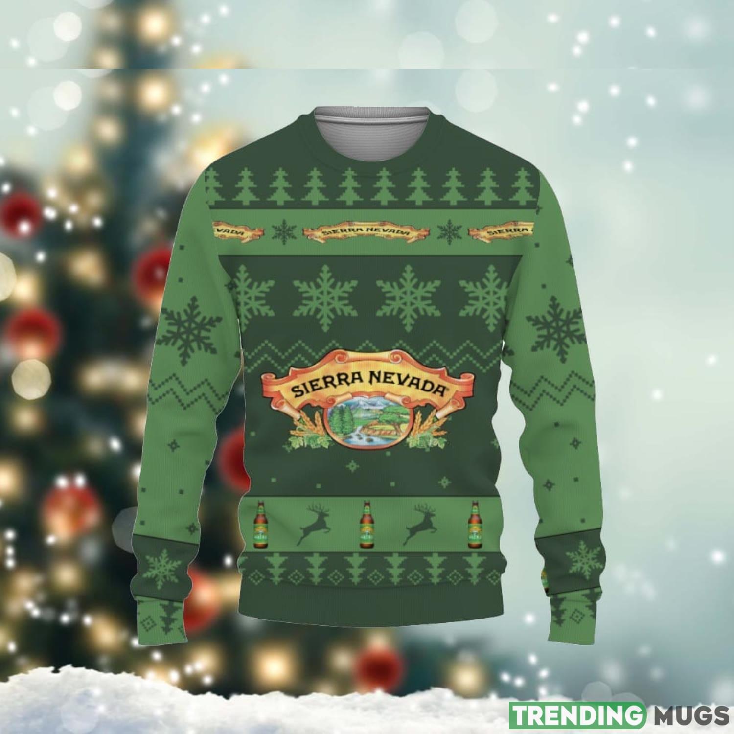 Sierra Nevada Beers Big Snowflake Pattern Ugly Christmas 3D Sweater Christmas Gift Ideas Cute Gift For Men And Women Product Photo 1