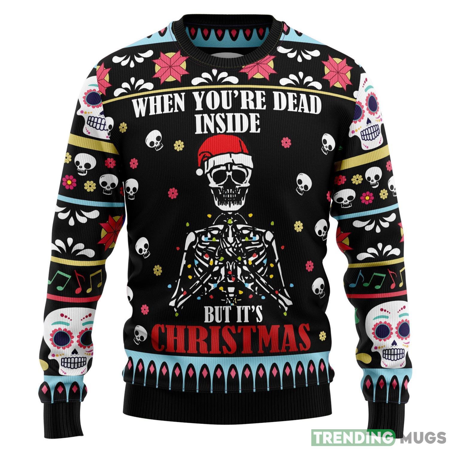 Skull Christmas Inside Ugly Christmas Sweater Unique Christmas Gift Product Photo 1 Skull Christmas Inside Ugly Christmas Sweater Unique Christmas Gift Product Photo 1