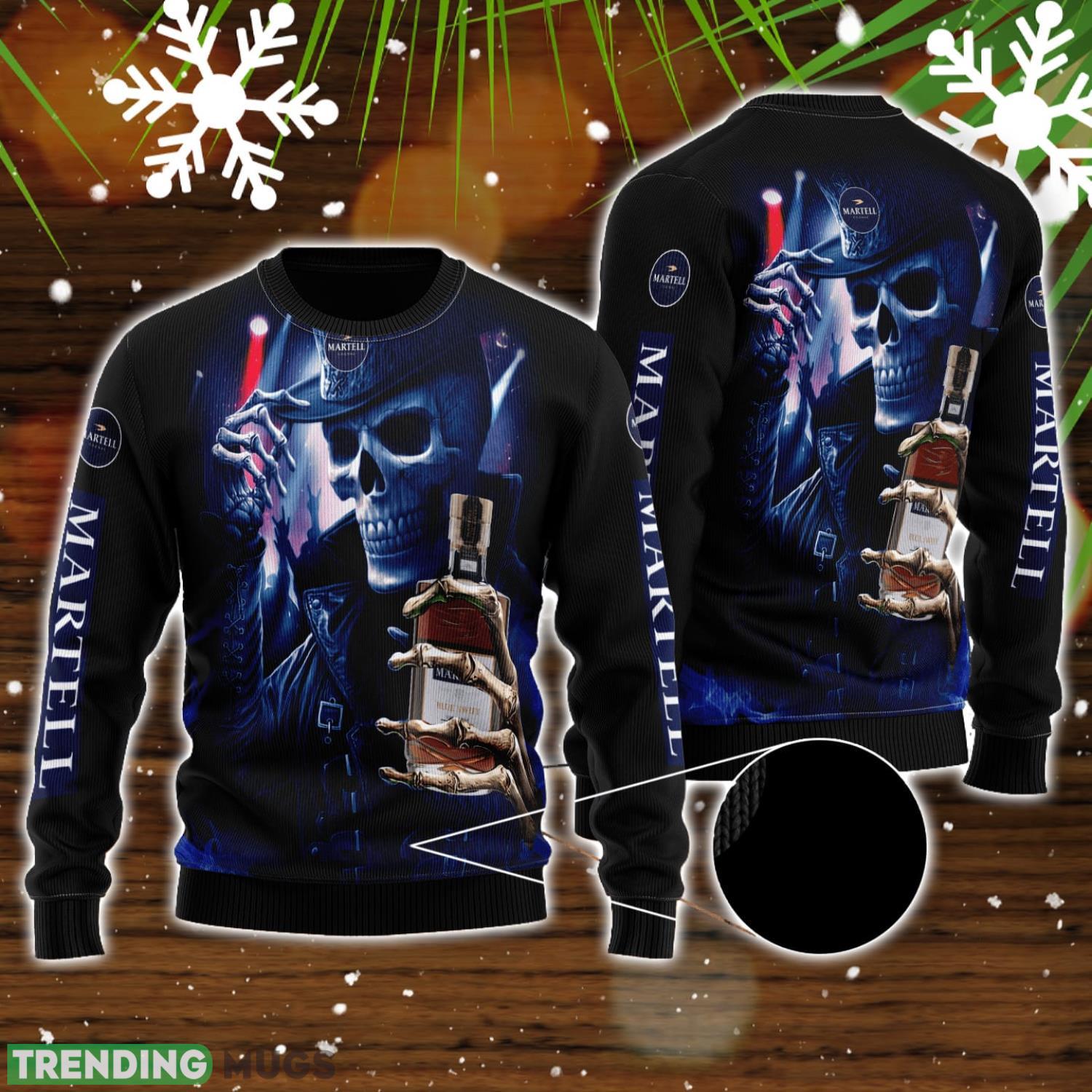 Skull Martell All Over Print 3D Sweater For Men And Women Product Photo 1 Skull Martell All Over Print 3D Sweater For Men And Women Product Photo 1