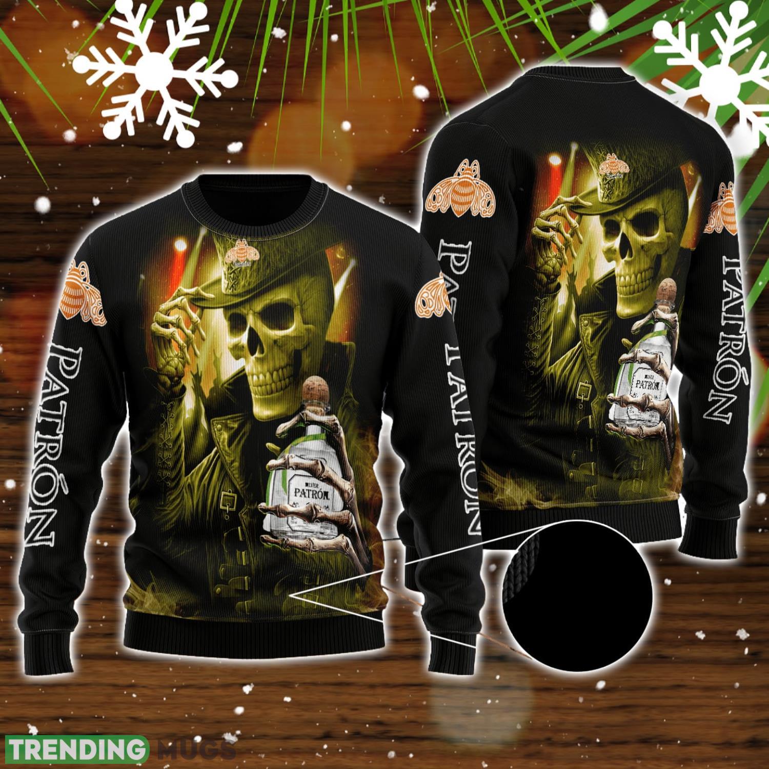 Skull Patron Tequila All Over Print 3D Sweater For Men And Women Product Photo 1 Skull Patron Tequila All Over Print 3D Sweater For Men And Women Product Photo 1