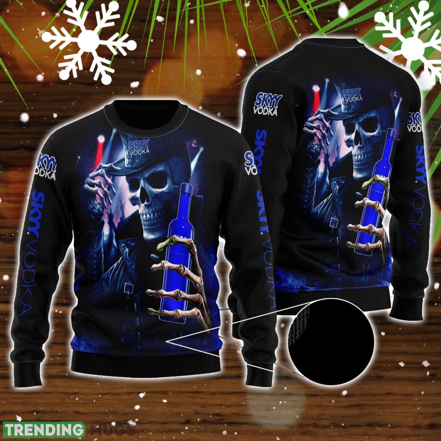 Skull Skyy Vodka All Over Print 3D Sweater For Men And Women Product Photo 1 Skull Skyy Vodka All Over Print 3D Sweater For Men And Women Product Photo 1