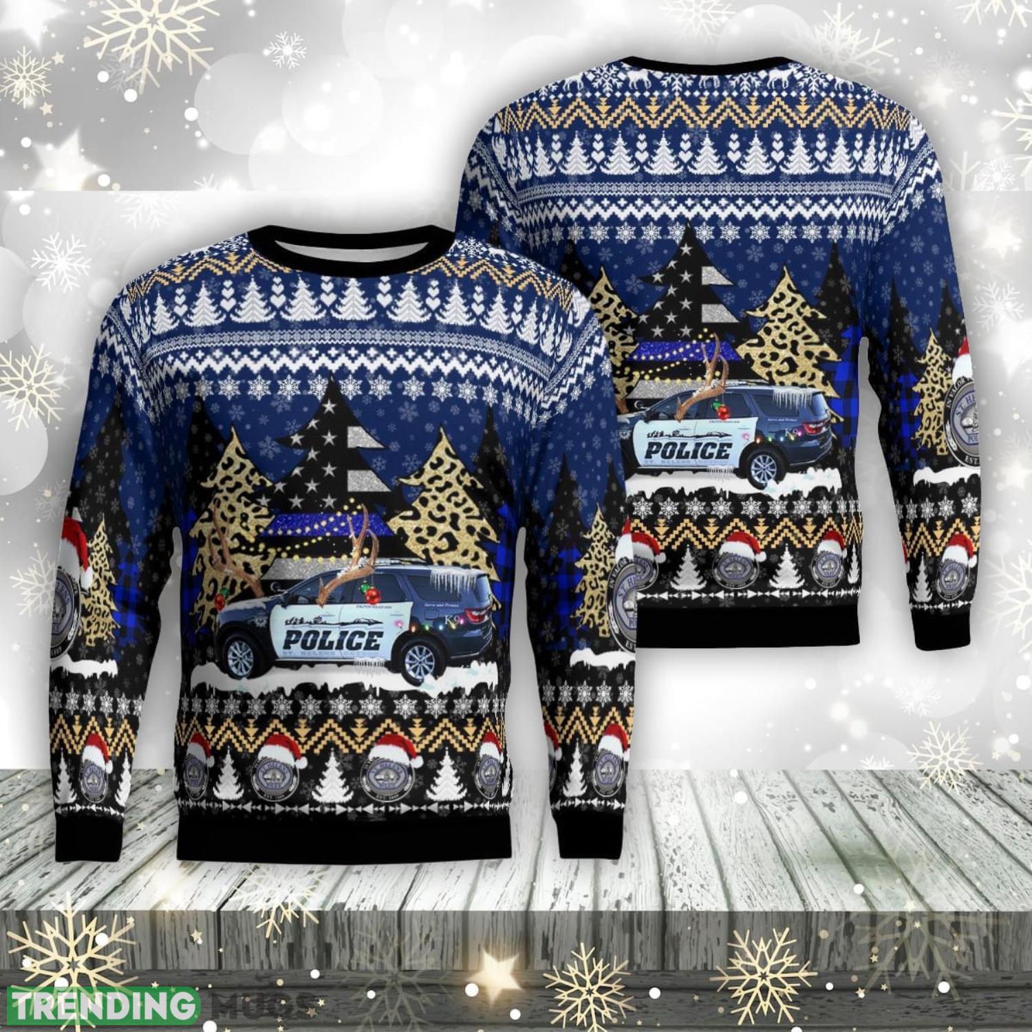 St. Helens Police Department, St. Helens, Oregon Christmas AOP Ugly Sweater Xmas Christmas Gift Product Photo 1 St. Helens Police Department, St. Helens, Oregon Christmas AOP Ugly Sweater Xmas Christmas Gift Product Photo 1