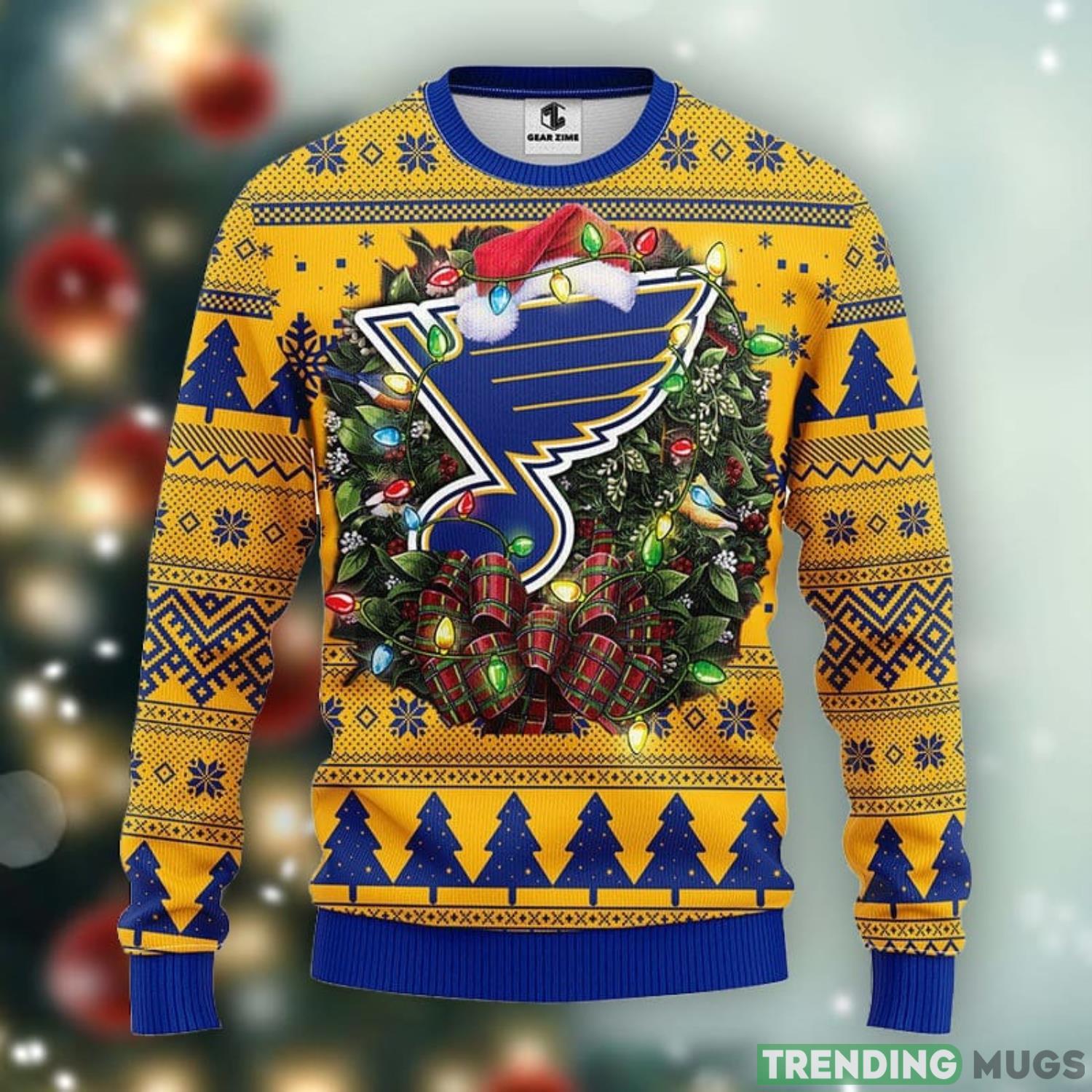St. Louis Blues Christmas Ugly Sweater 3D Christmas Xmas Sweater Product Photo 1