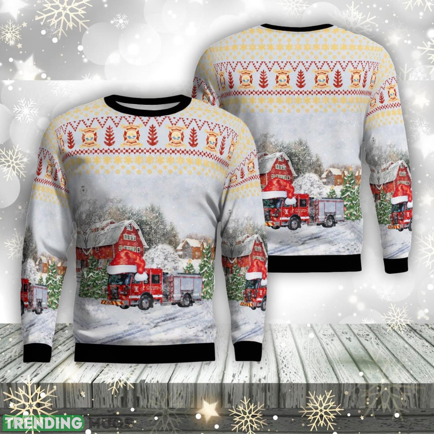 St. Petersburg, Pinellas County, Florida, St. Petersburg Fire Department Christmas Ugly Sweater Xmas Christmas Gift Product Photo 1 St. Petersburg, Pinellas County, Florida, St. Petersburg Fire Department Christmas Ugly Sweater Xmas Christmas Gift Product Photo 1