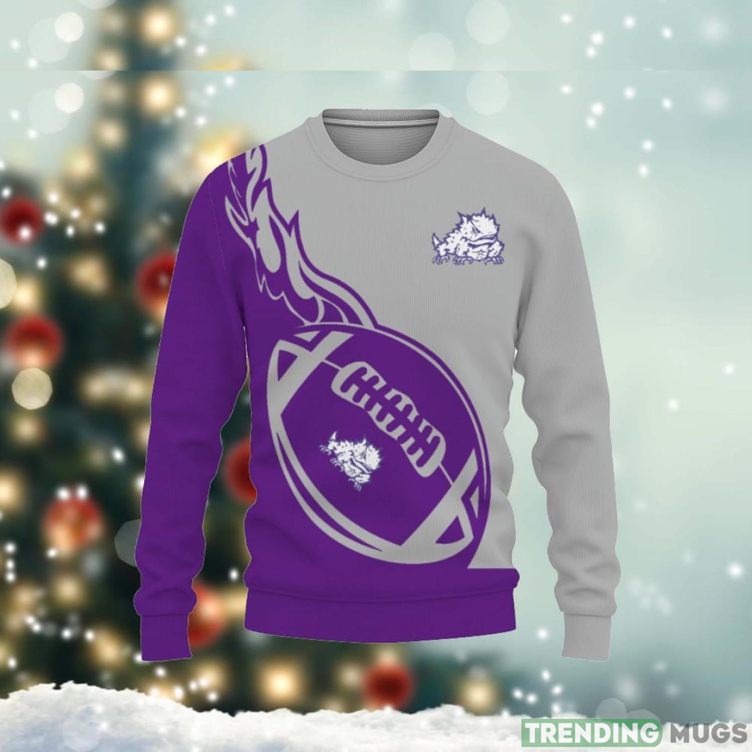 TCU Horned Frogs Go To Champion 2023 3D Sweater Cute Gift Unisex Christmas Gift Product Photo 1 TCU Horned Frogs Go To Champion 2023 3D Sweater Cute Gift Unisex Christmas Gift Product Photo 1