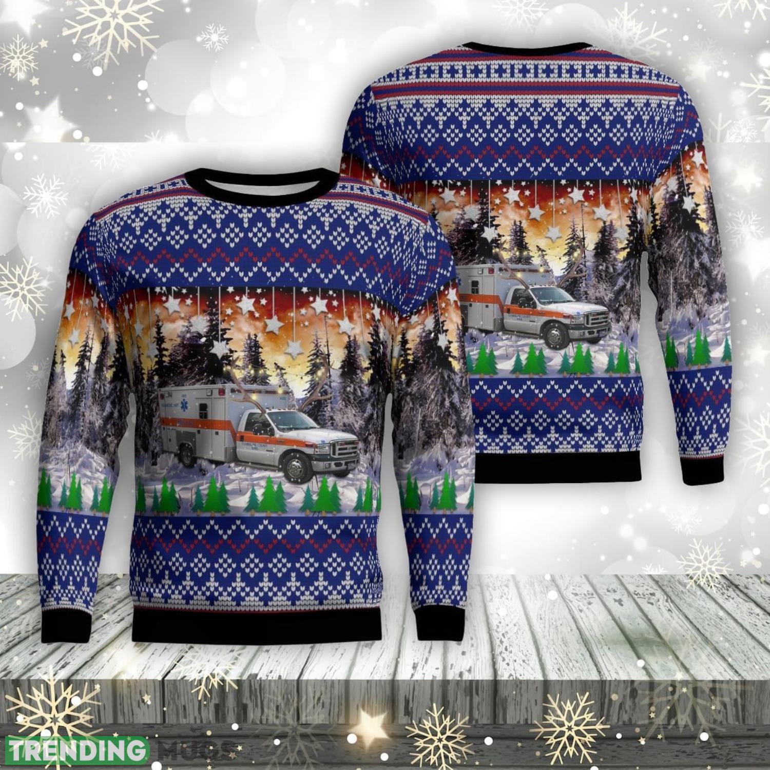 Tennessee Cumberland County EMS Christmas Ugly Sweater Xmas Christmas Gift Product Photo 1 Tennessee Cumberland County EMS Christmas Ugly Sweater Xmas Christmas Gift Product Photo 1