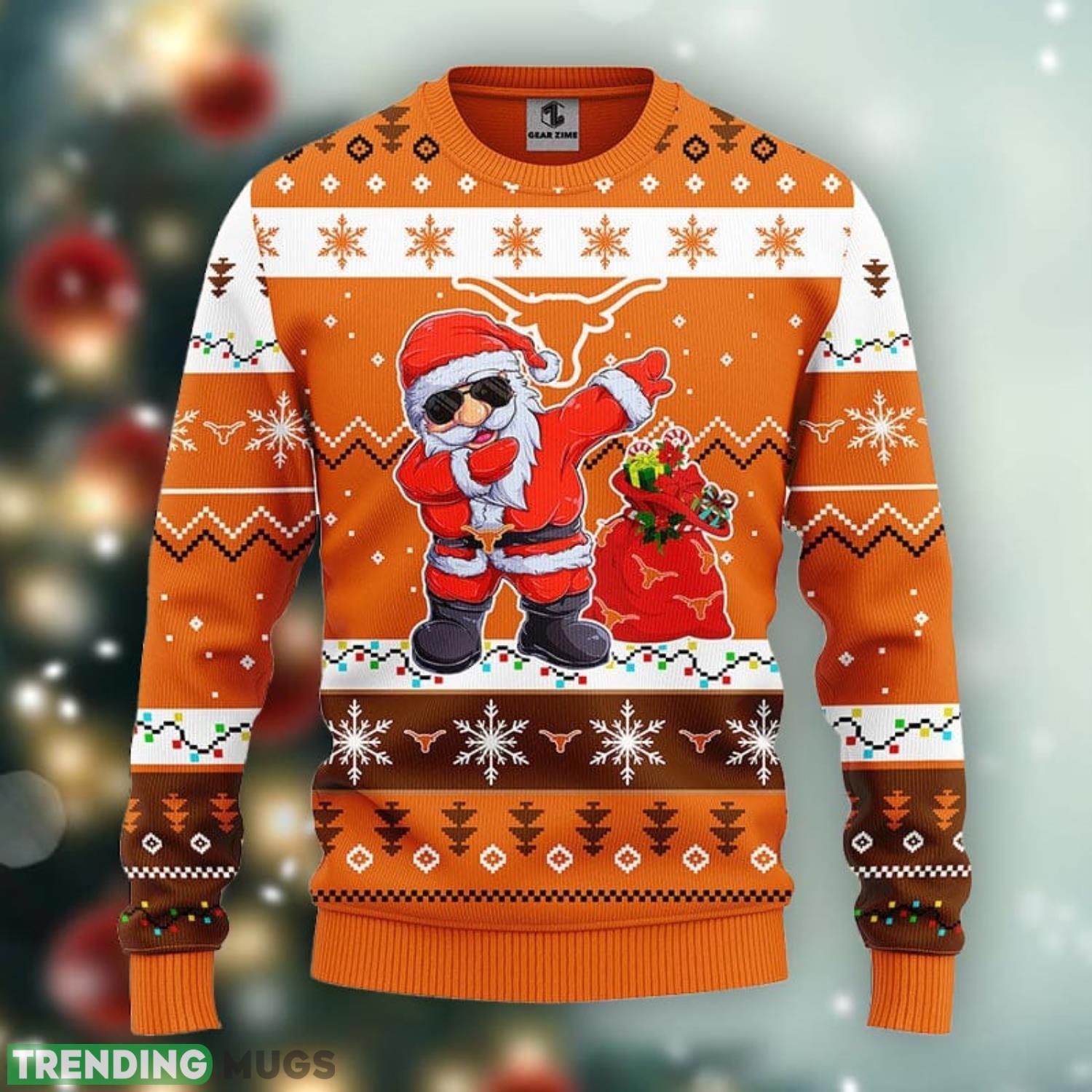Texas Longhorns Dabbing Santa Claus Christmas Ugly Sweater Sport Christmas Gift Ideas Product Photo 1 Texas Longhorns Dabbing Santa Claus Christmas Ugly Sweater Sport Christmas Gift Ideas Product Photo 1