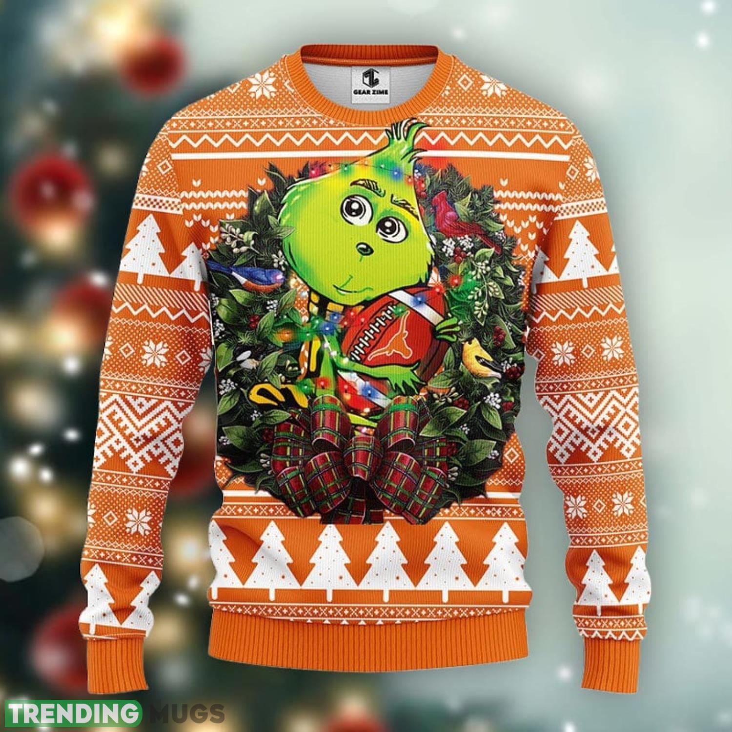 Texas Longhorns Grinch Hug Christmas Ugly Sweater Christmas Gift Ideas For Fans Product Photo 1 Texas Longhorns Grinch Hug Christmas Ugly Sweater Christmas Gift Ideas For Fans Product Photo 1