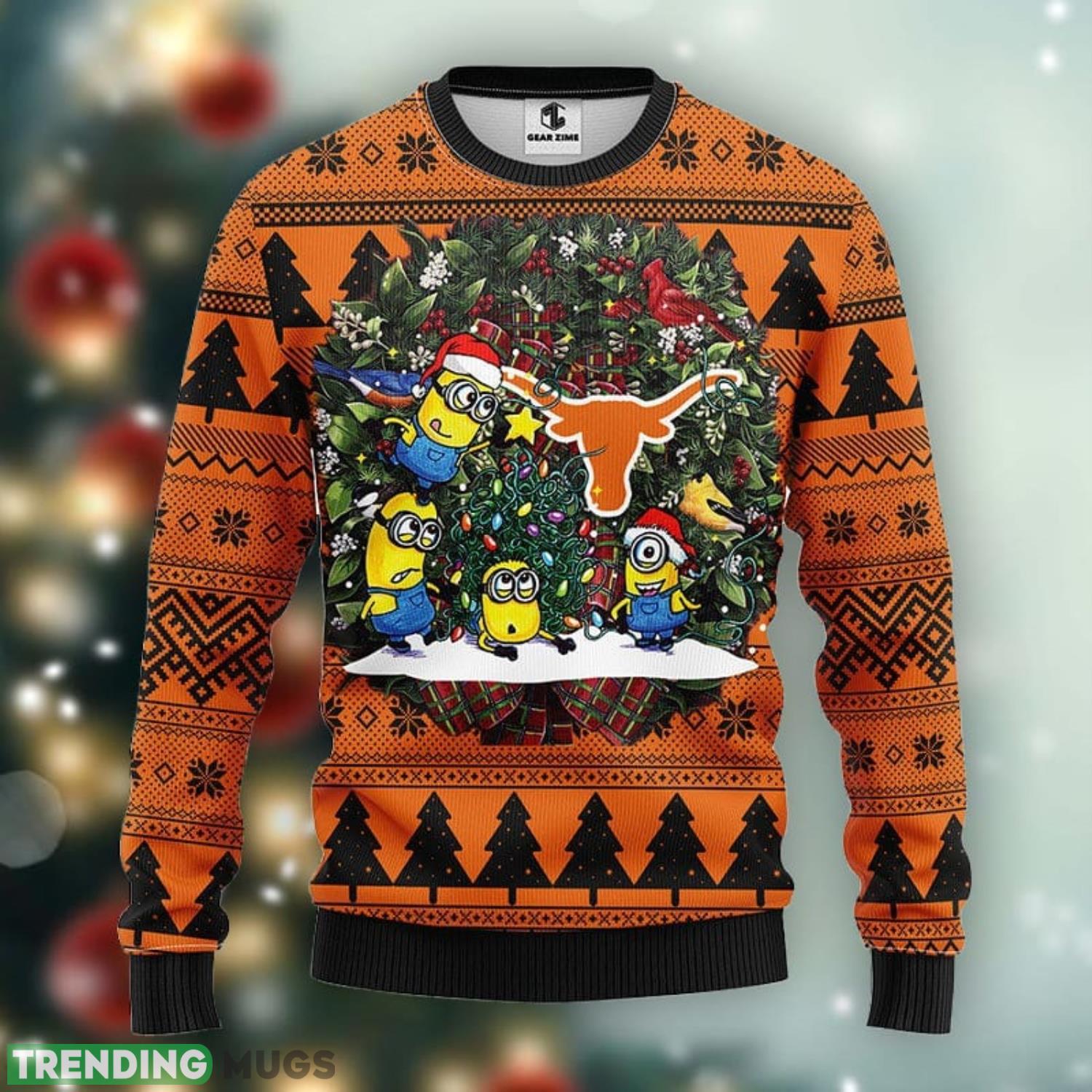 Texas Longhorns Minion Xmas Ugly Christmas Sweater Best Christmas Gift Ideas Product Photo 1 Texas Longhorns Minion Xmas Ugly Christmas Sweater Best Christmas Gift Ideas Product Photo 1