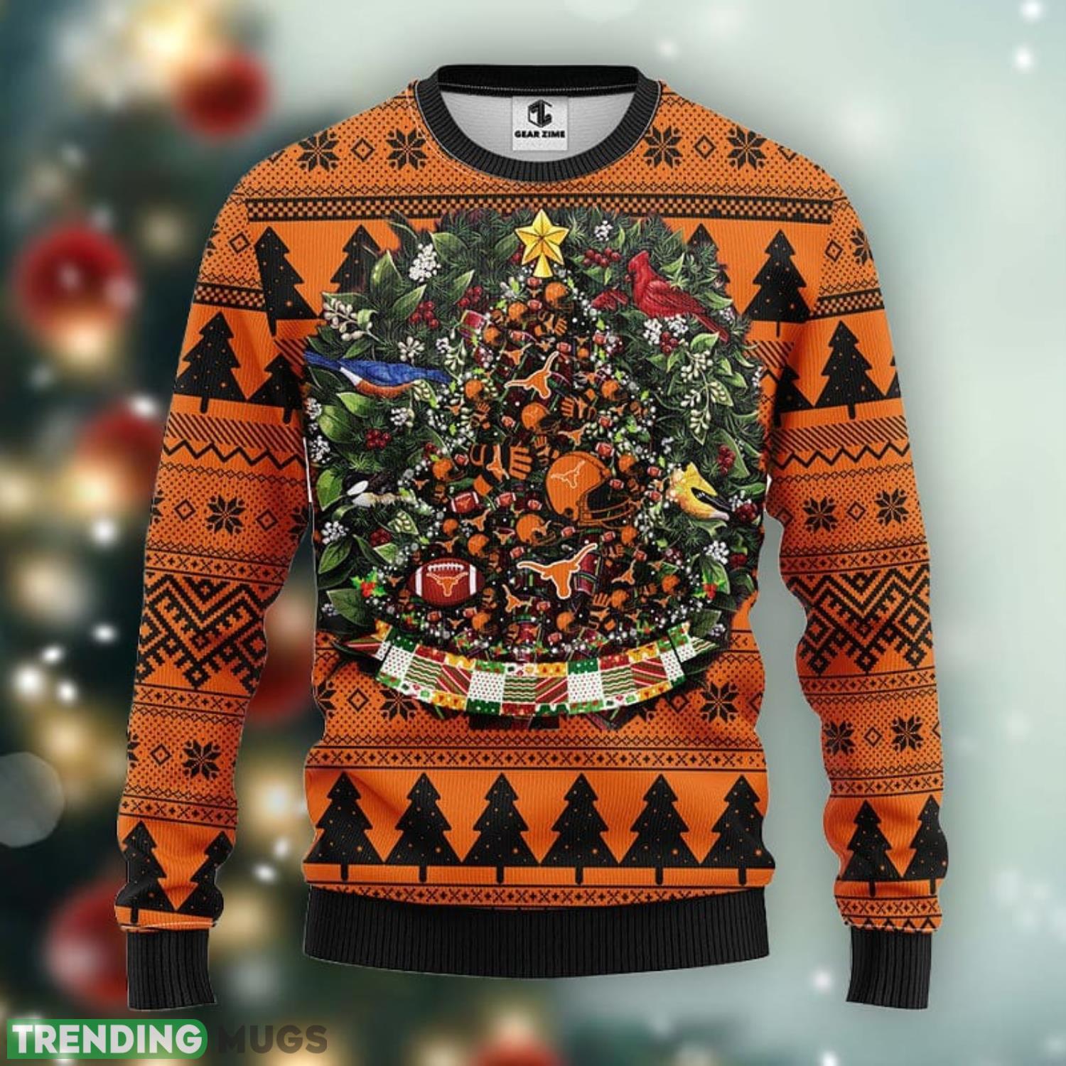 Texas Longhorns Tree Ball Christmas Ugly Sweater Christmas Gift Ideas For Fans Product Photo 1 Texas Longhorns Tree Ball Christmas Ugly Sweater Christmas Gift Ideas For Fans Product Photo 1